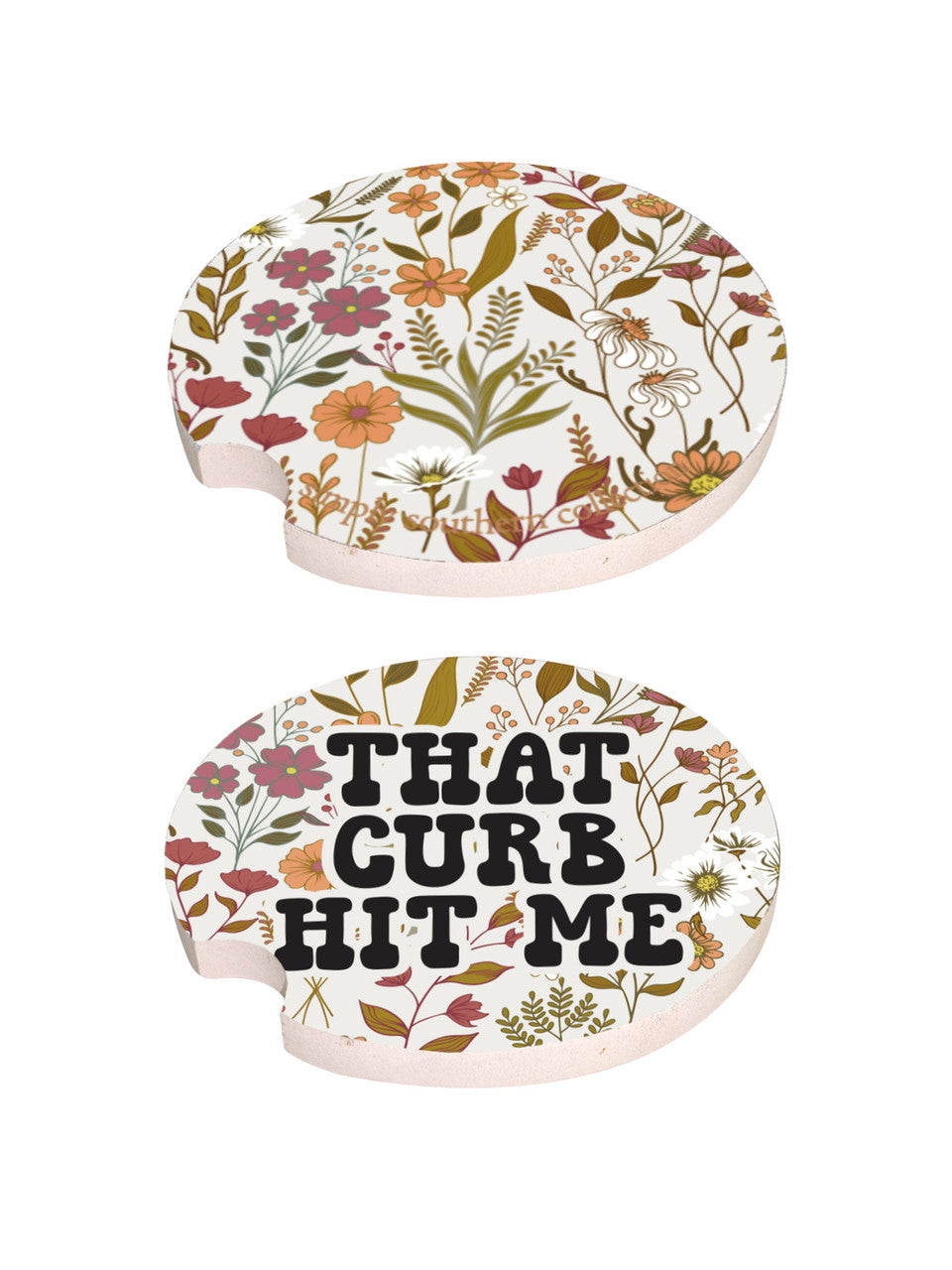 FINAL SALE - Simply Southern - Car Coaster Set of 2 - Curb
