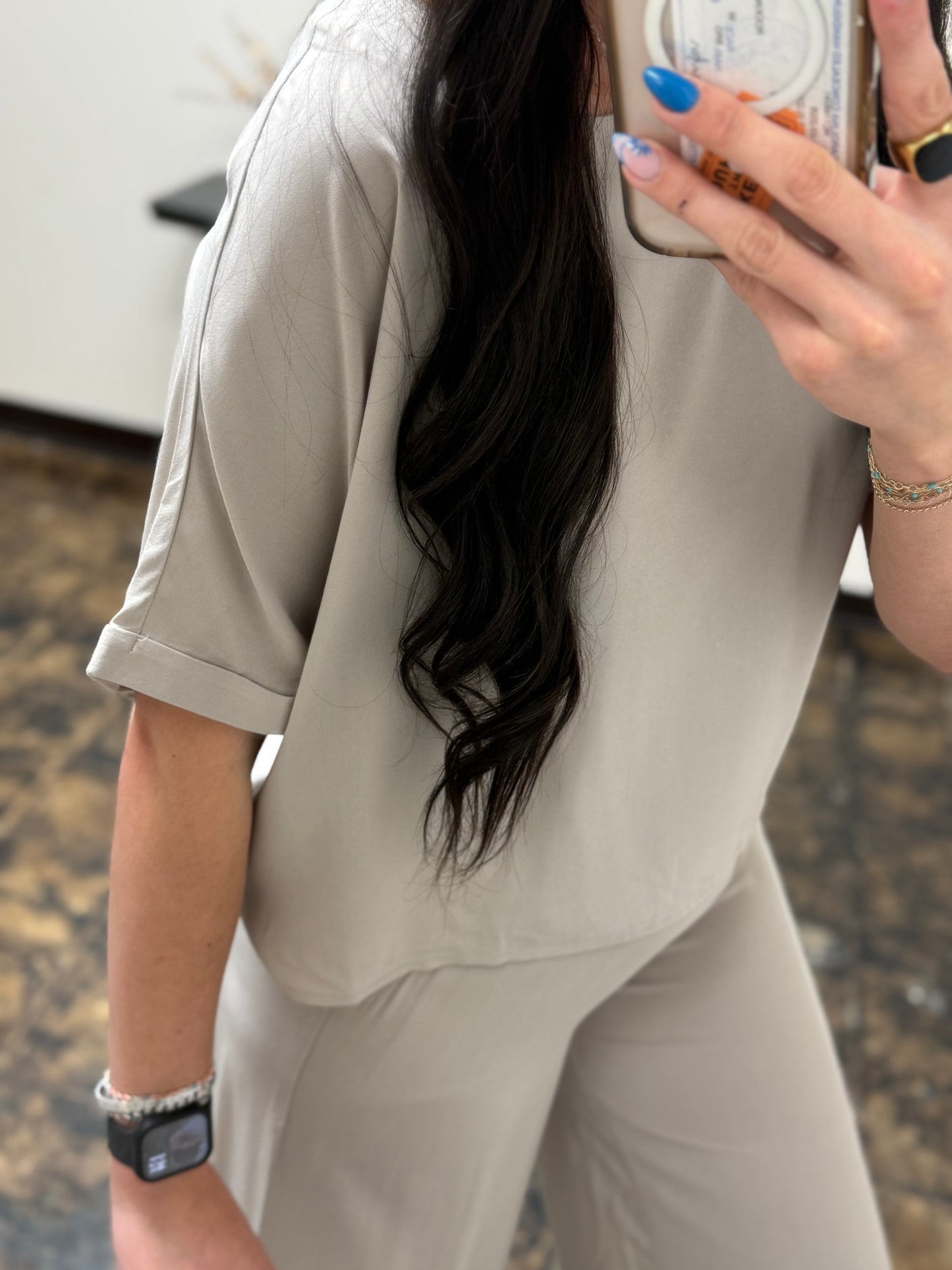 The Louisa Pant Set - Ash Mocha
