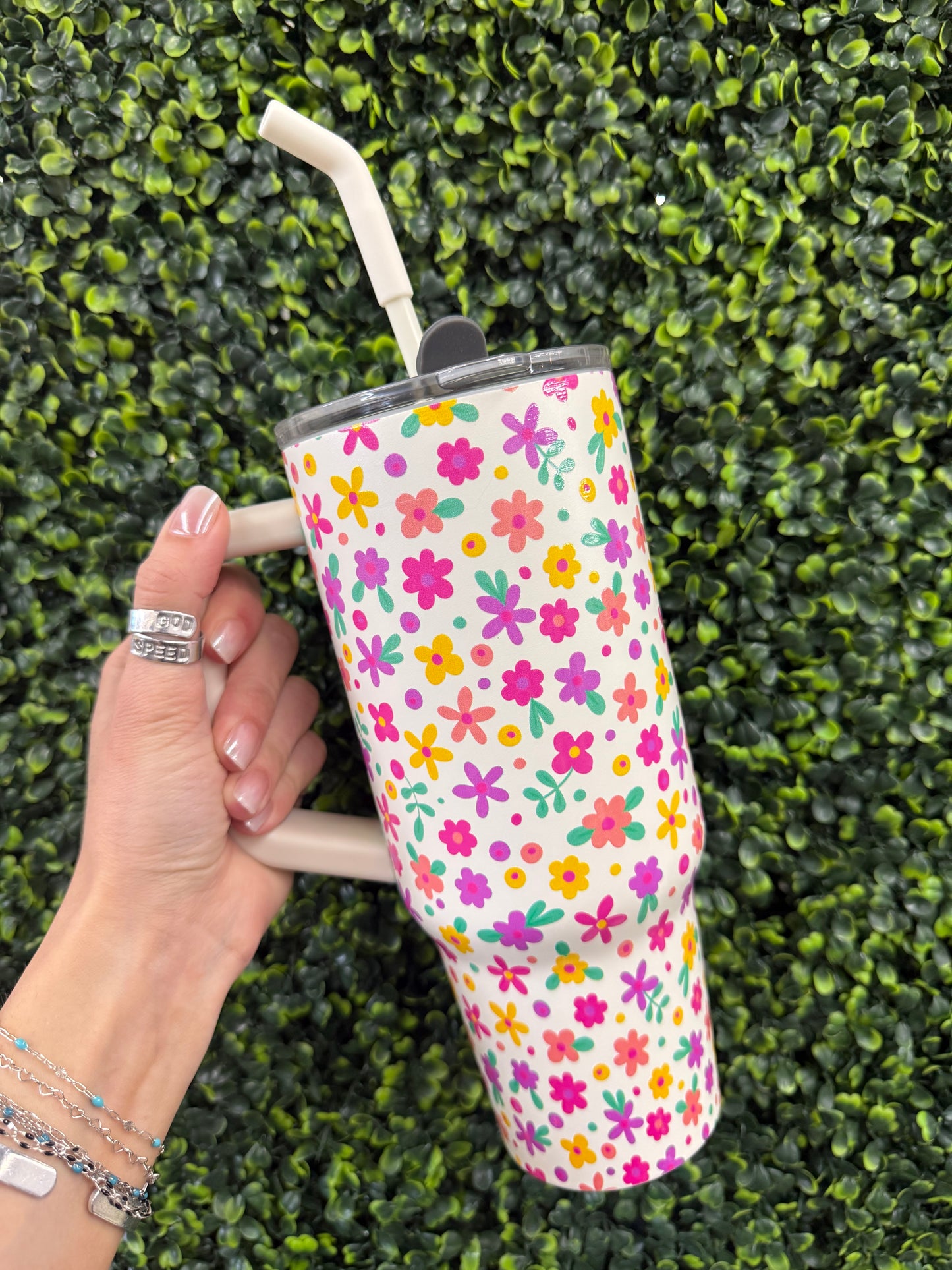 The Flower Power 40oz Tumbler