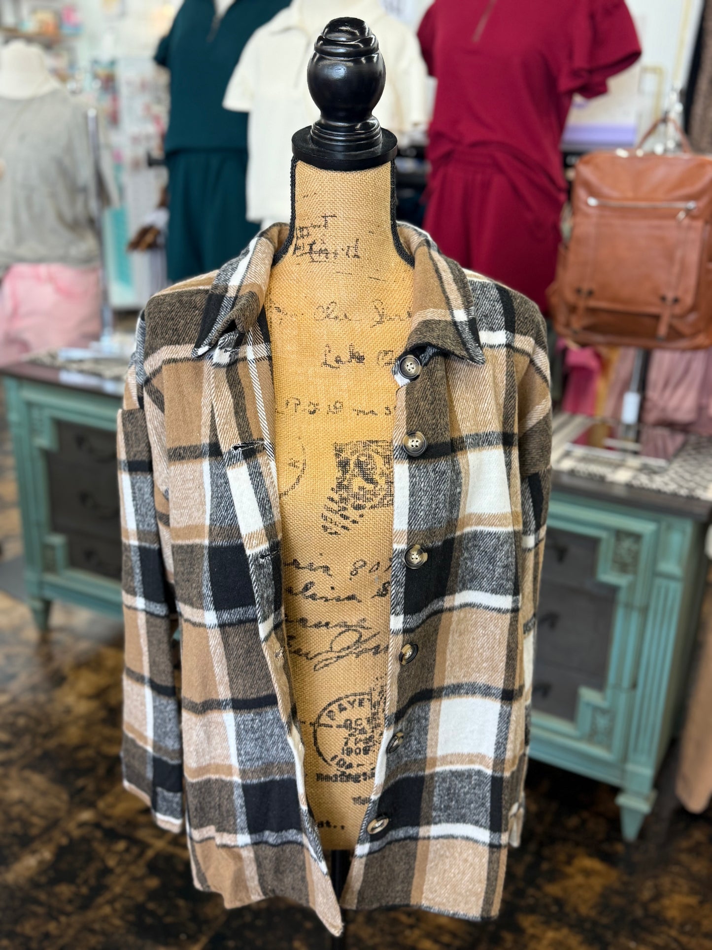 The Norene Shacket - Brown