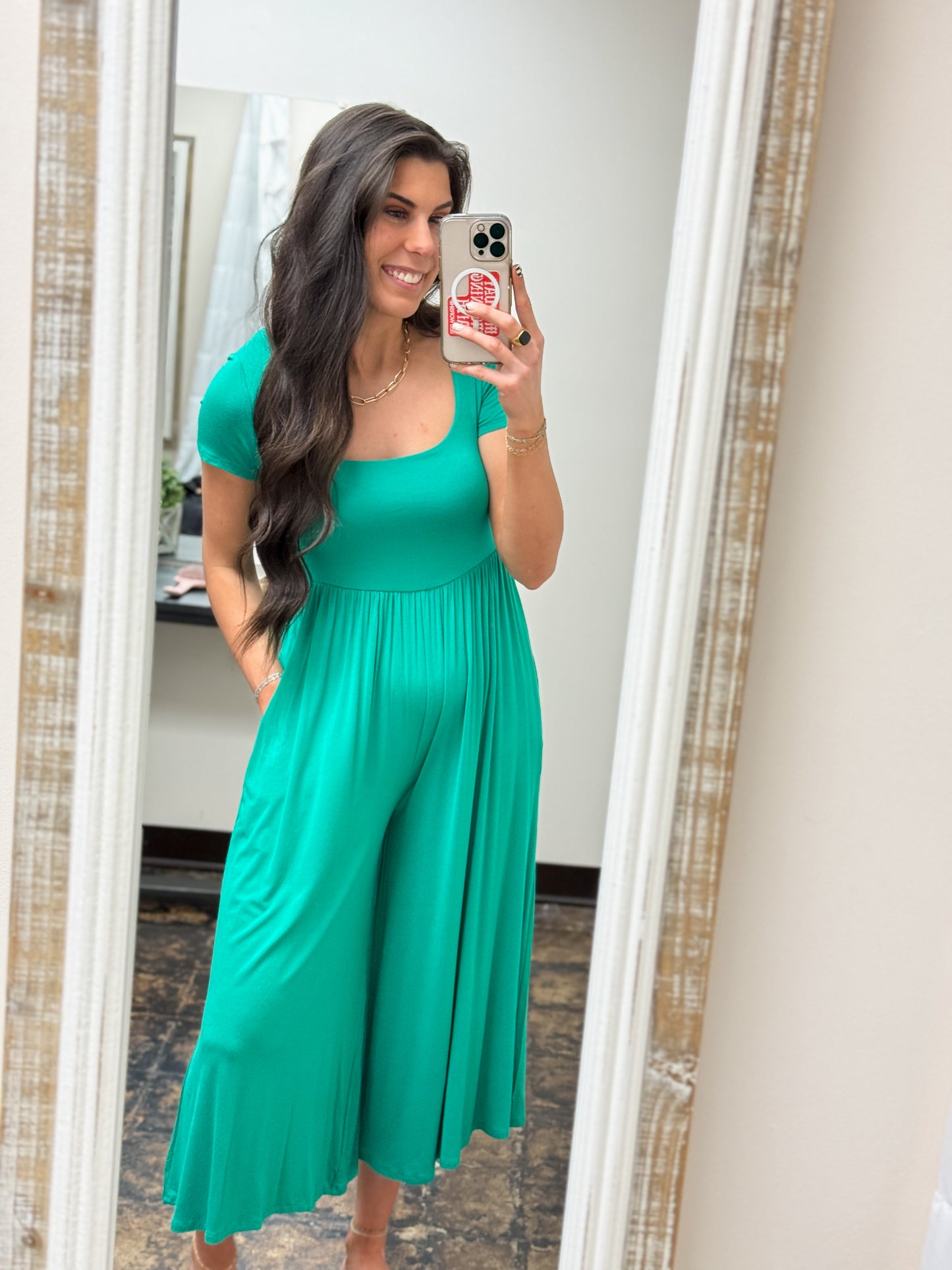 The Wesleigh Jumpsuit - Kelly Green