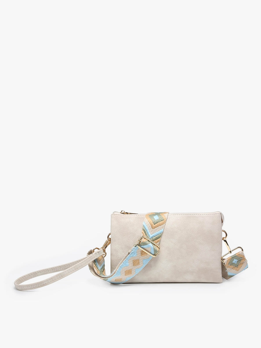 The Izzy Crossbody Bag w/ Guitar Strap - Off White