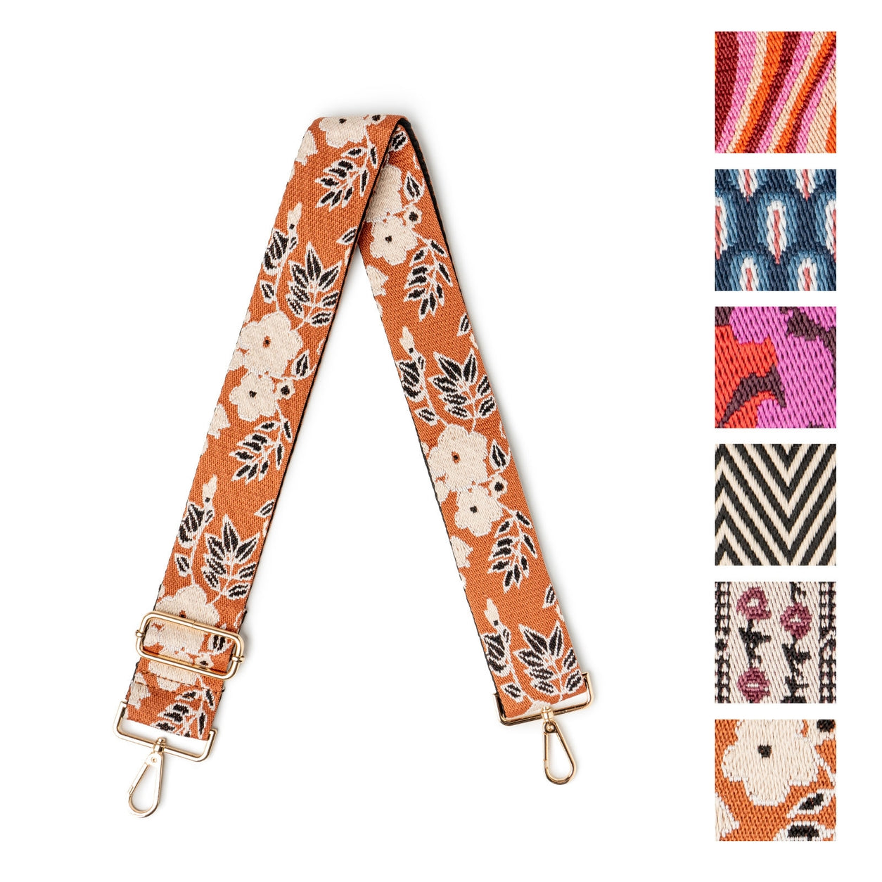 Kedzie Interchangeable Crossbody Guitar Straps - Wildflower Collection