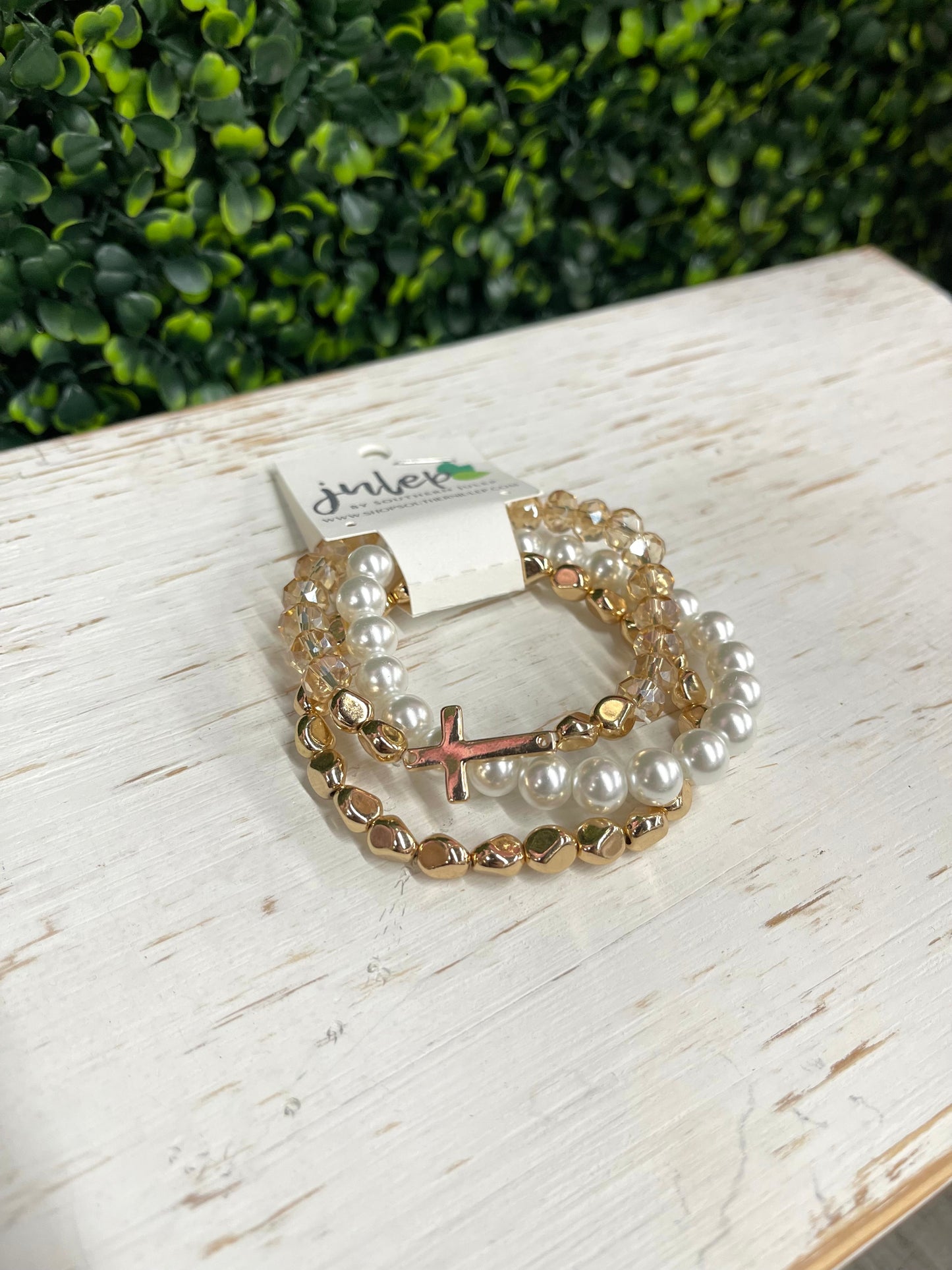 The Luci Bracelet Stack - Champagne