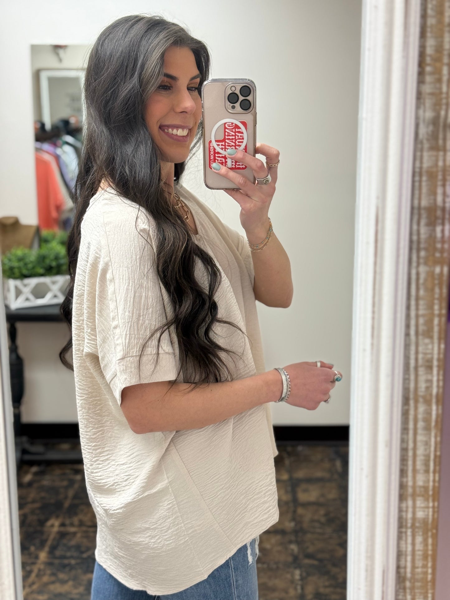 The Becca Top - Sand