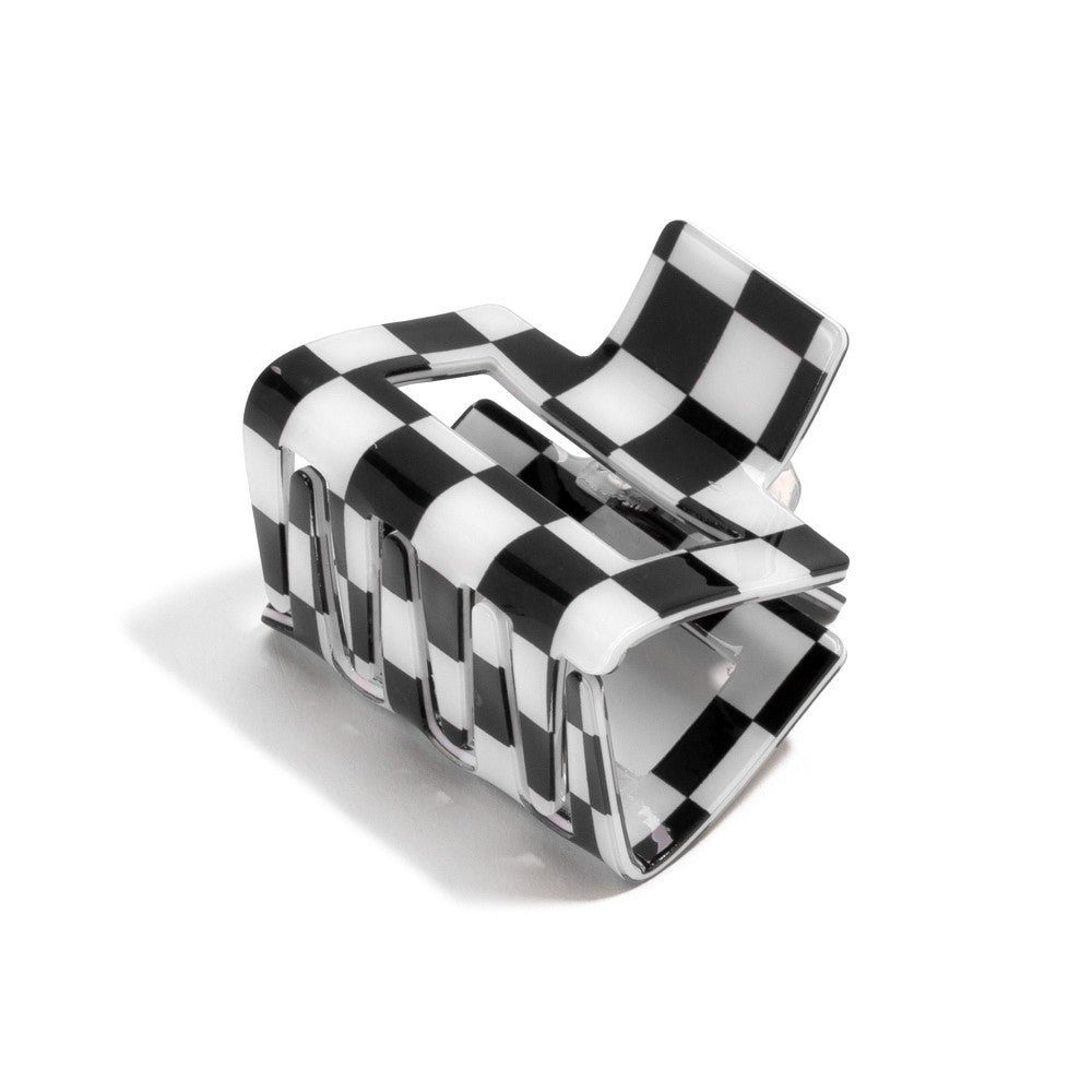 The Cleo Claw Clip - Black/White