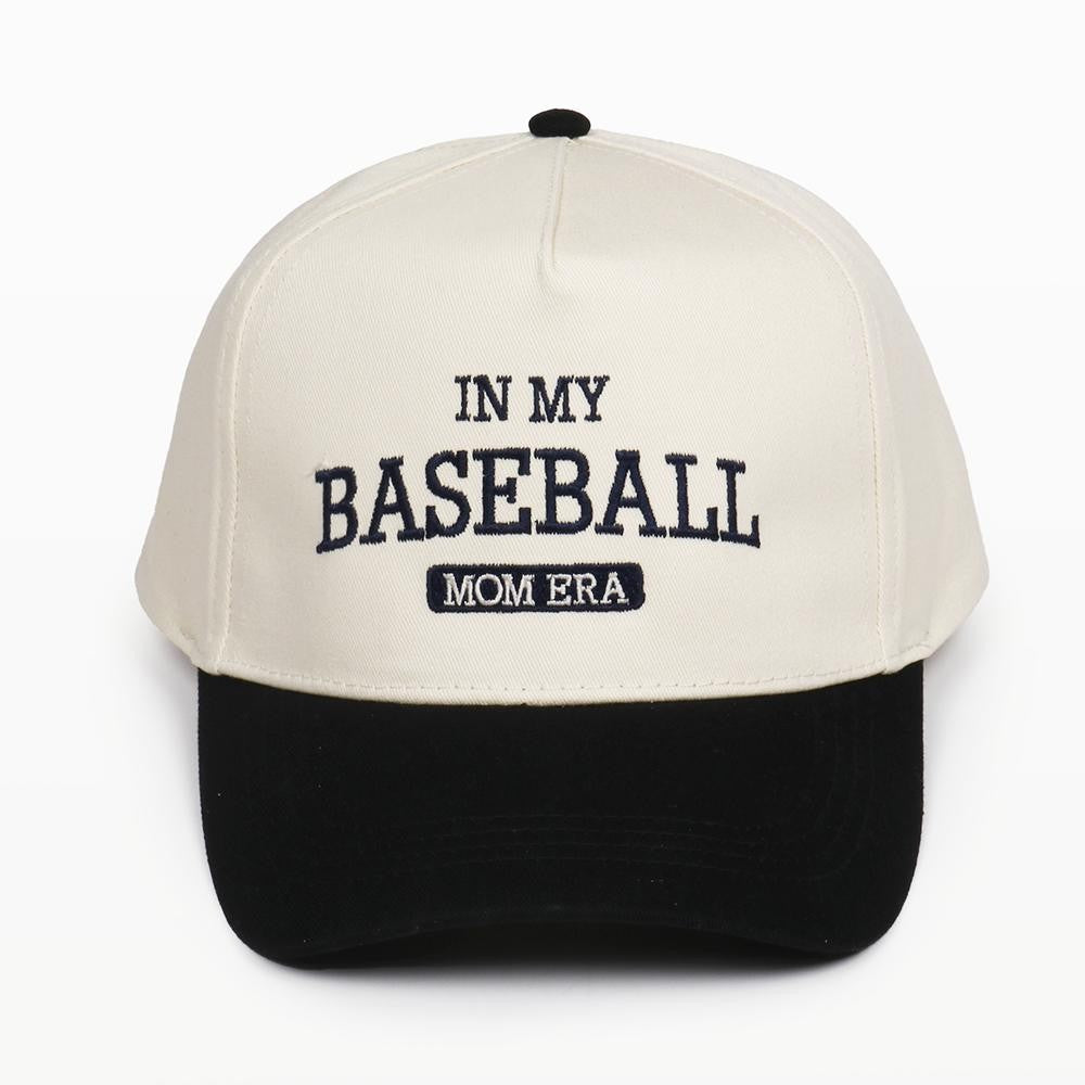 The In My Baseball Mom Era Hat - Black
