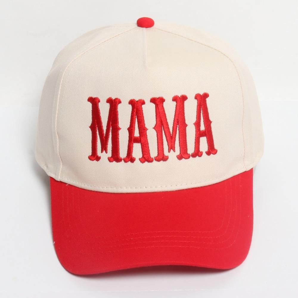 The Mama Western Trucker Hat - Red