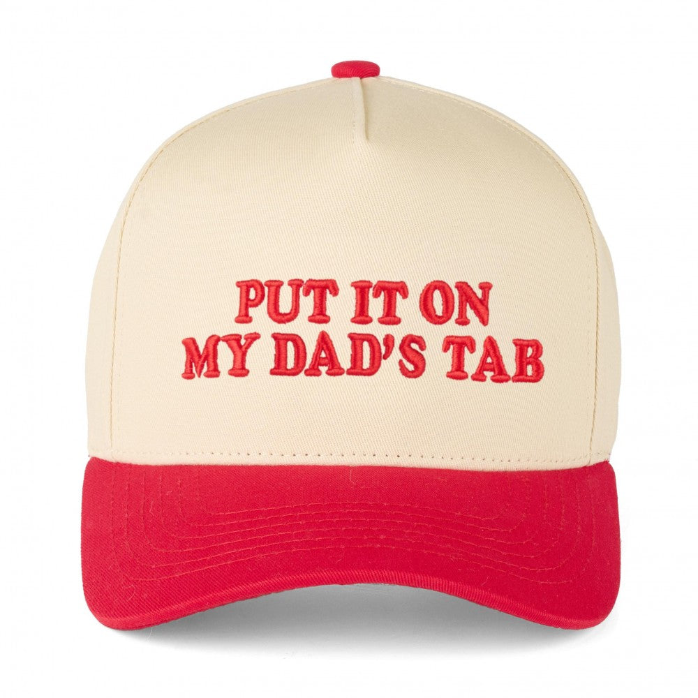 The Put It On My Dad's Tab Hat - Red