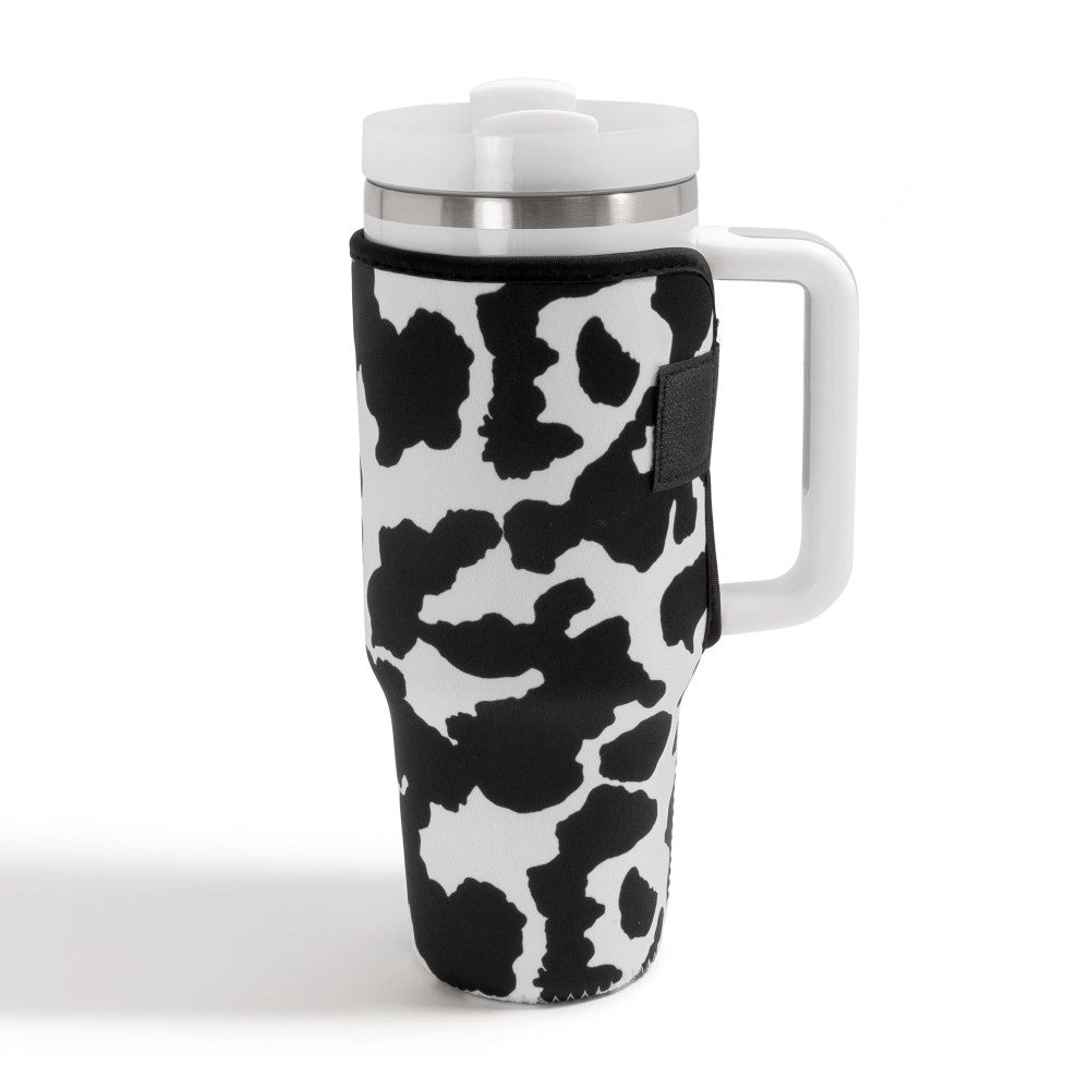 40oz Tumbler Sleeve - Black Cow