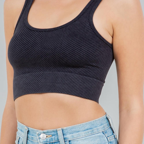 The Elaine Cropped Brami - Black