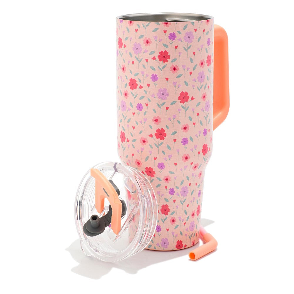 The Coral Floral 40oz Tumbler