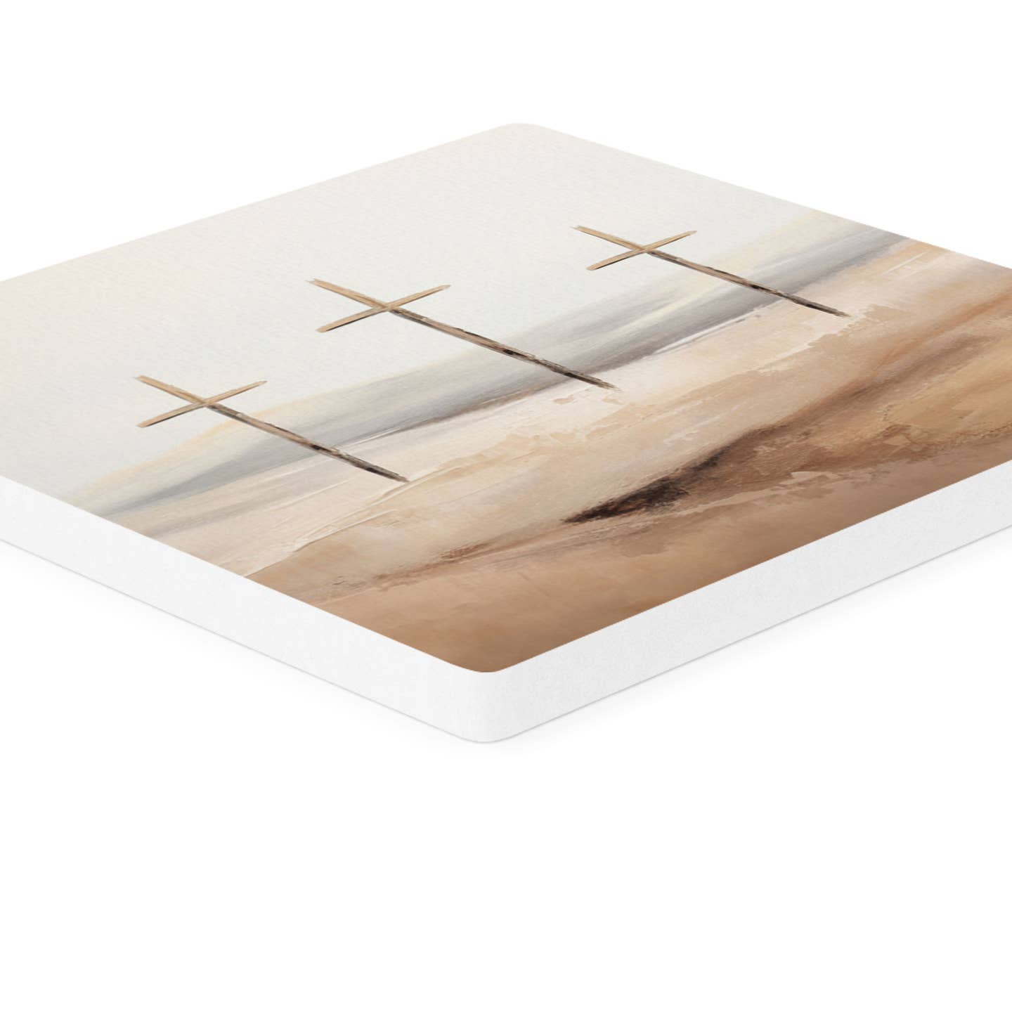 Three Crosses Coaster - USA MADE