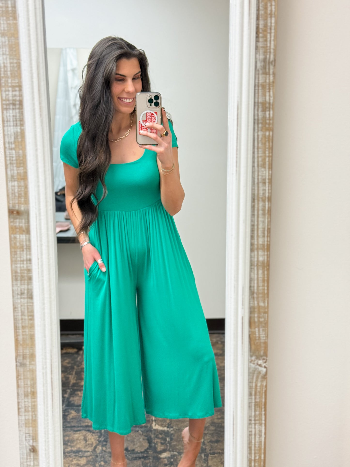 The Wesleigh Jumpsuit - Kelly Green