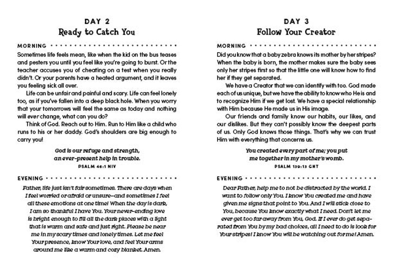 Daily Encouragement for Boys - 3 Minute Devotions & Prayers