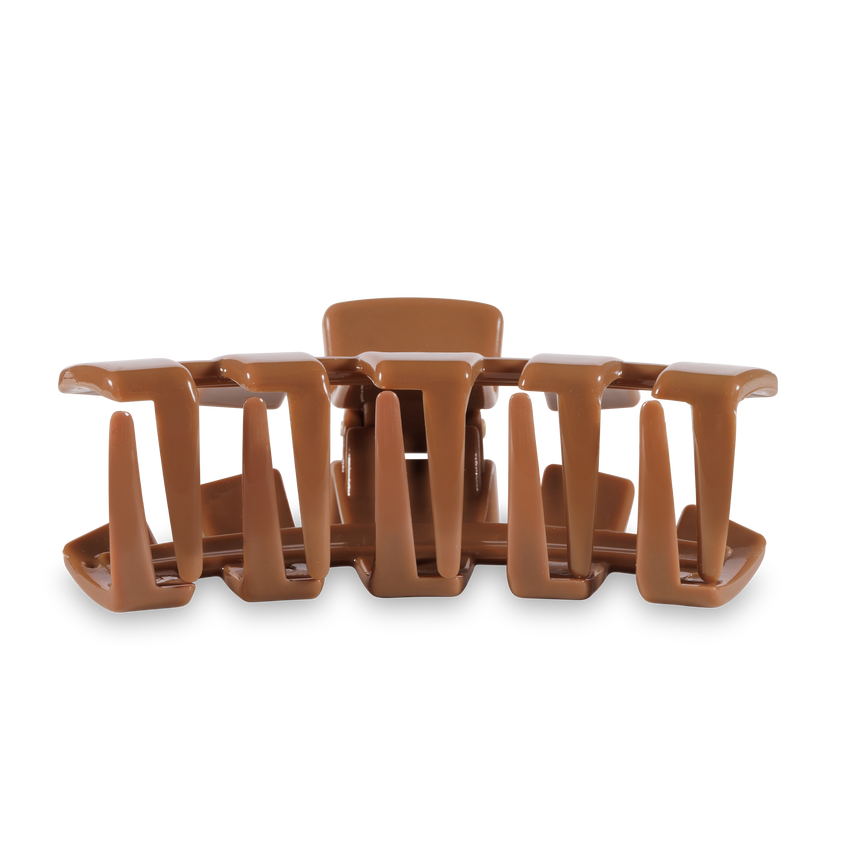 TELETIES - Open Large Hair Clip - Caramel