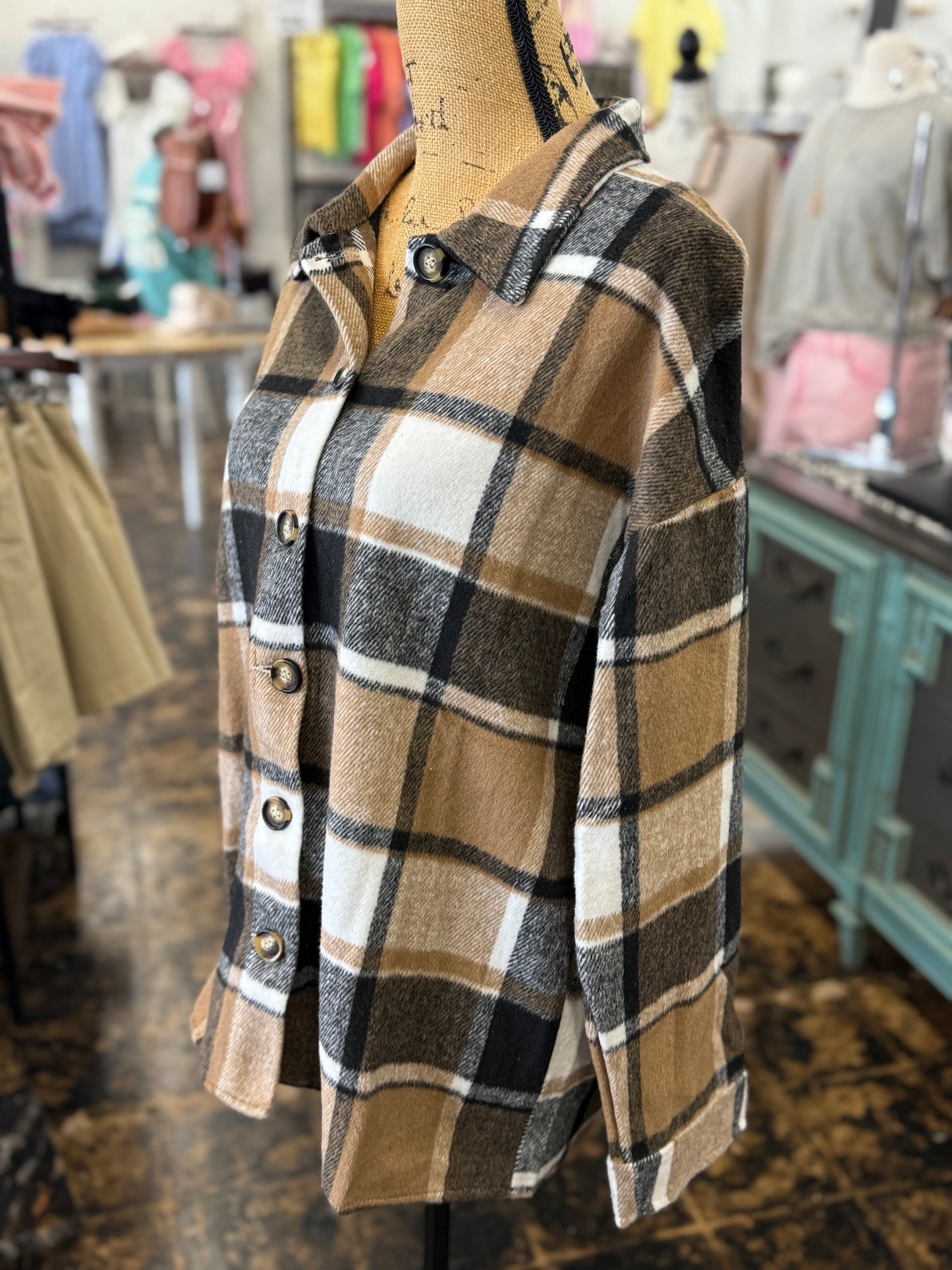 The Norene Shacket - Brown