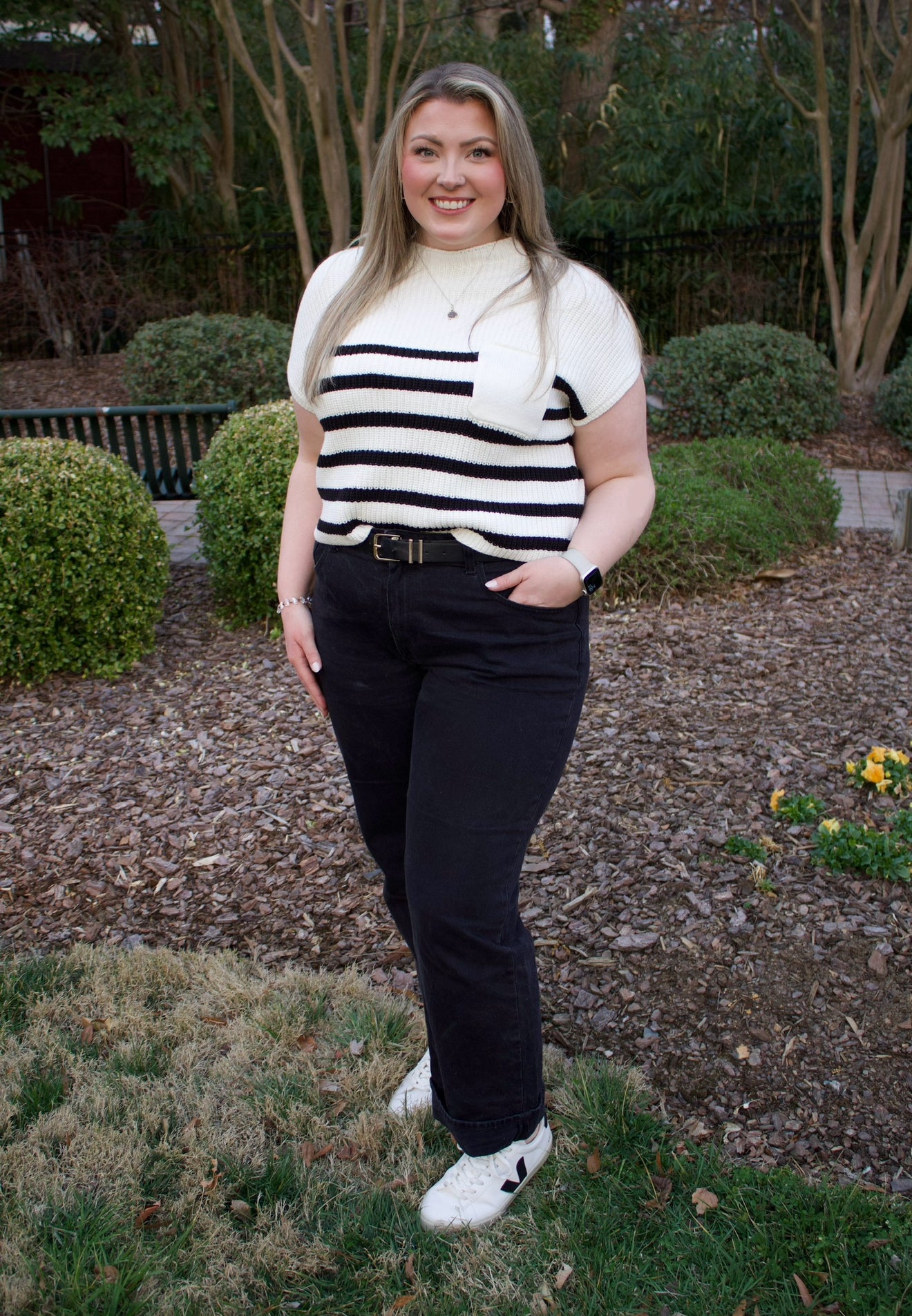 The Jayln Stripe Sweater Top