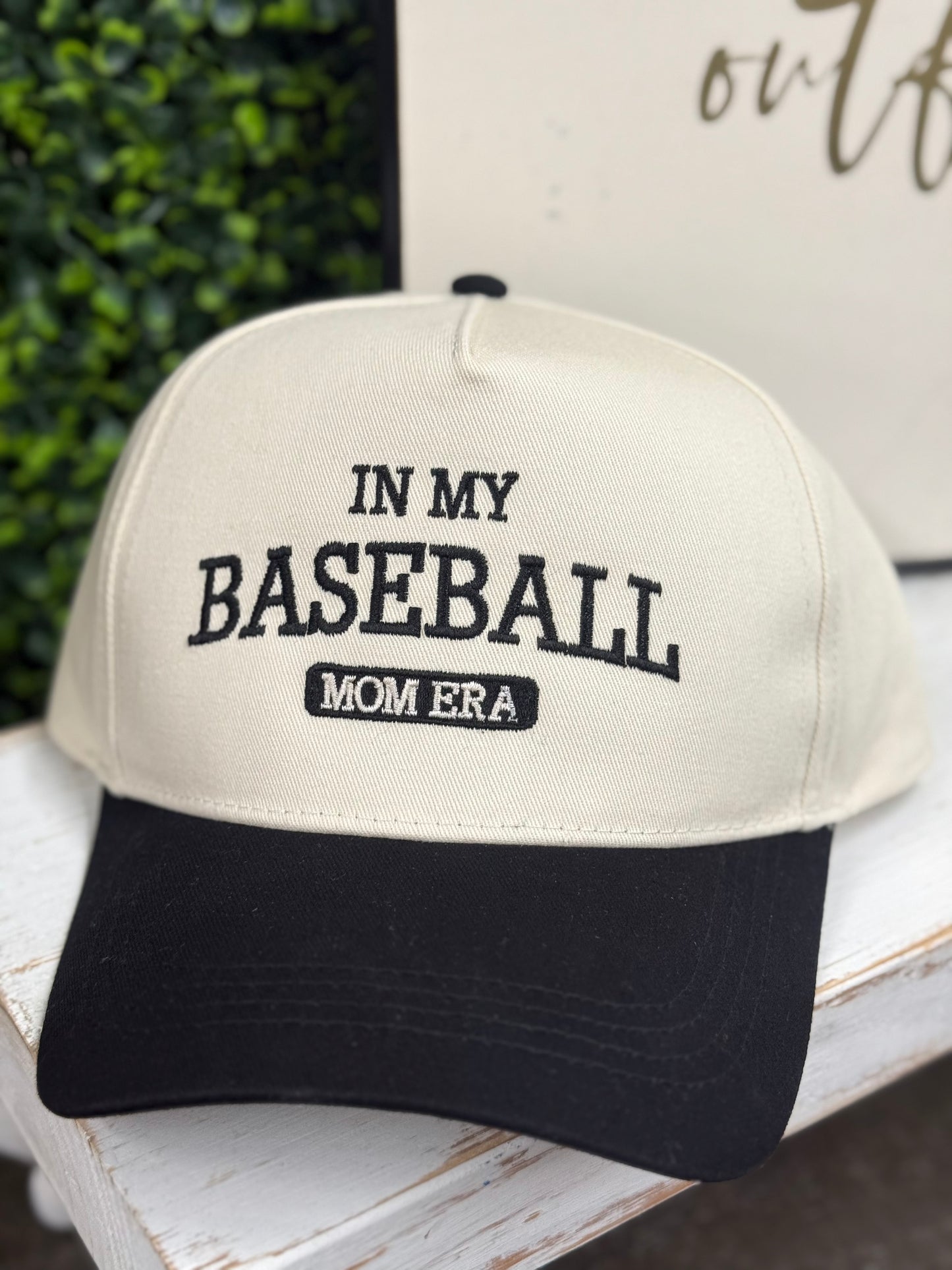The In My Baseball Mom Era Hat - Black