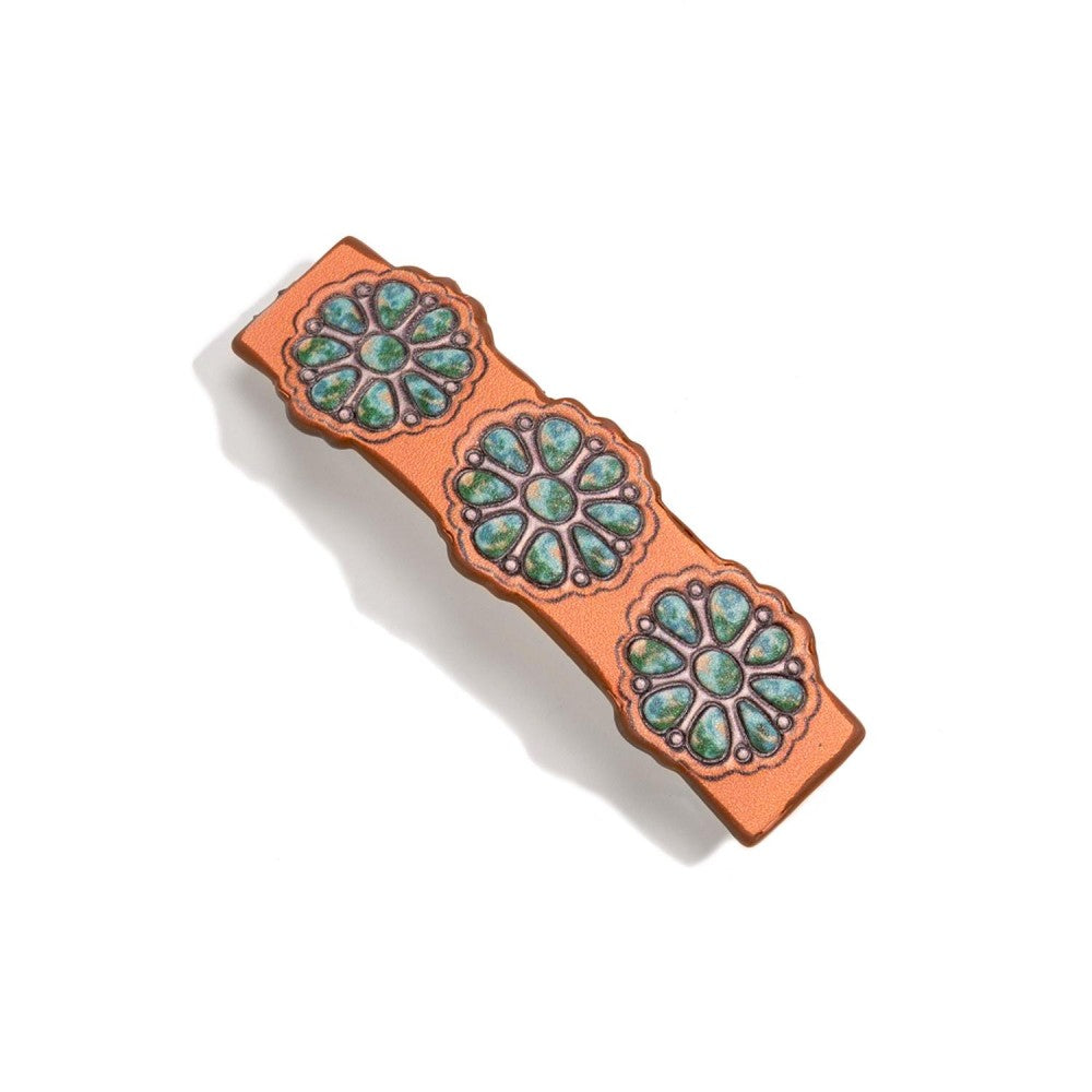 The Turquoise Concho Hair Clip