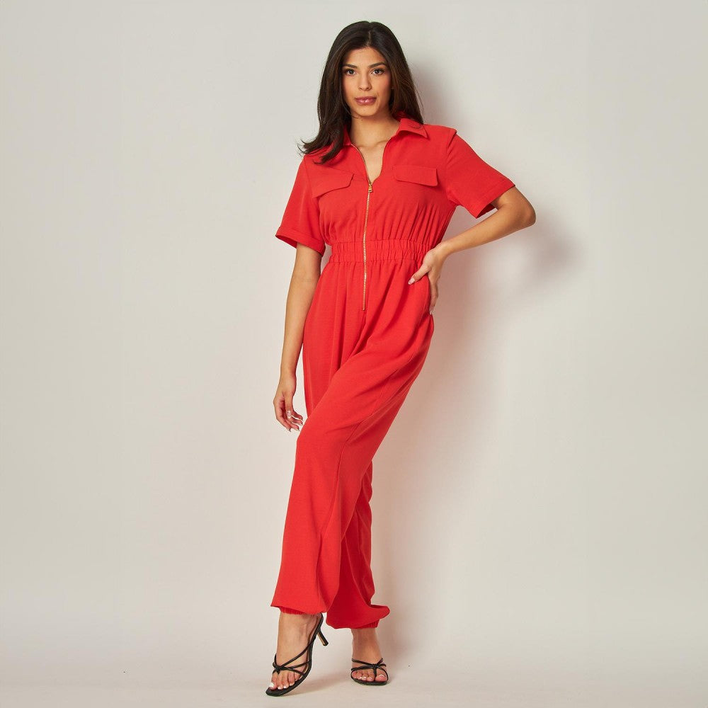 The Hartley Jumpsuit - Red