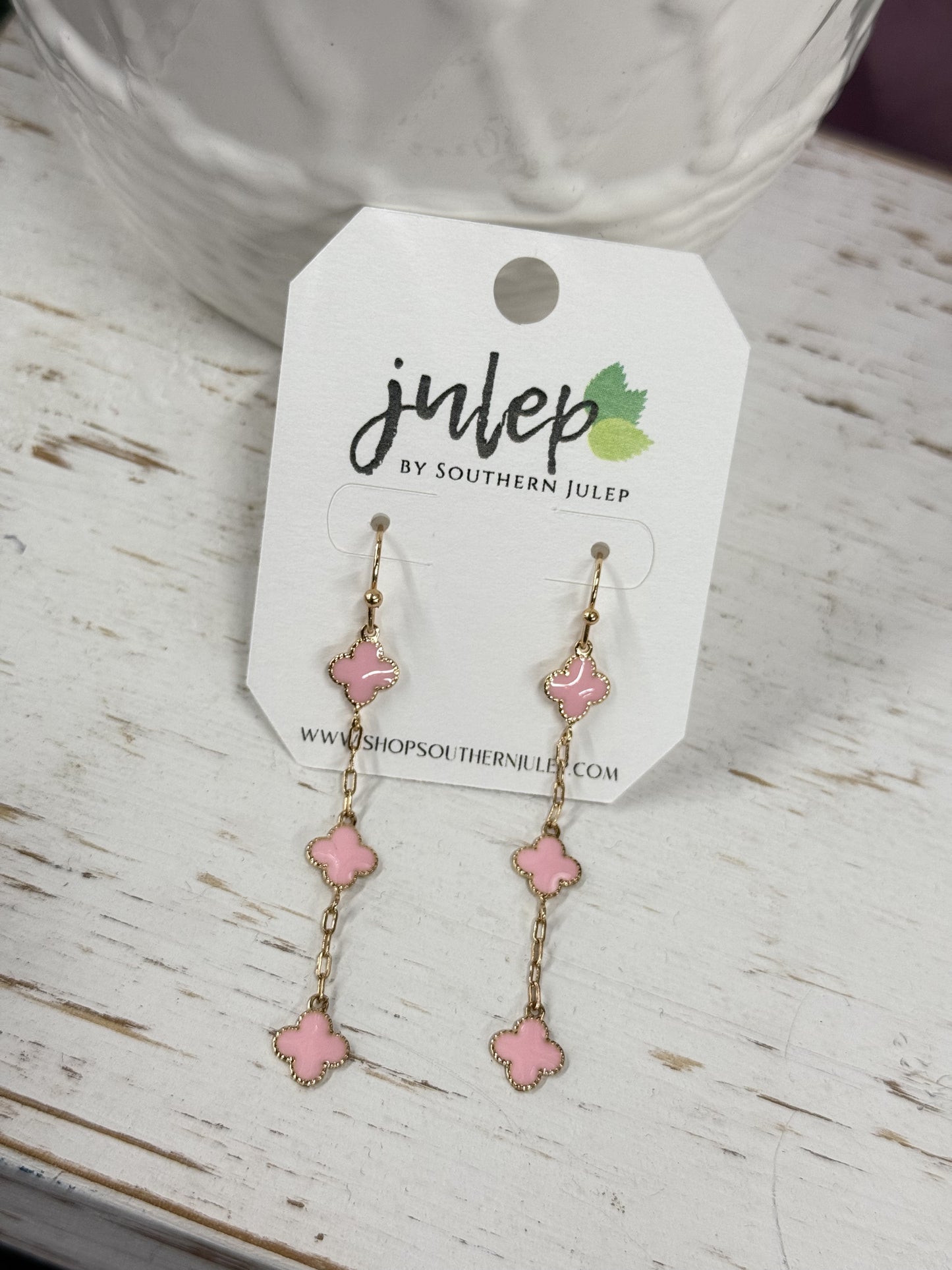 The Lina Earrings - Pink