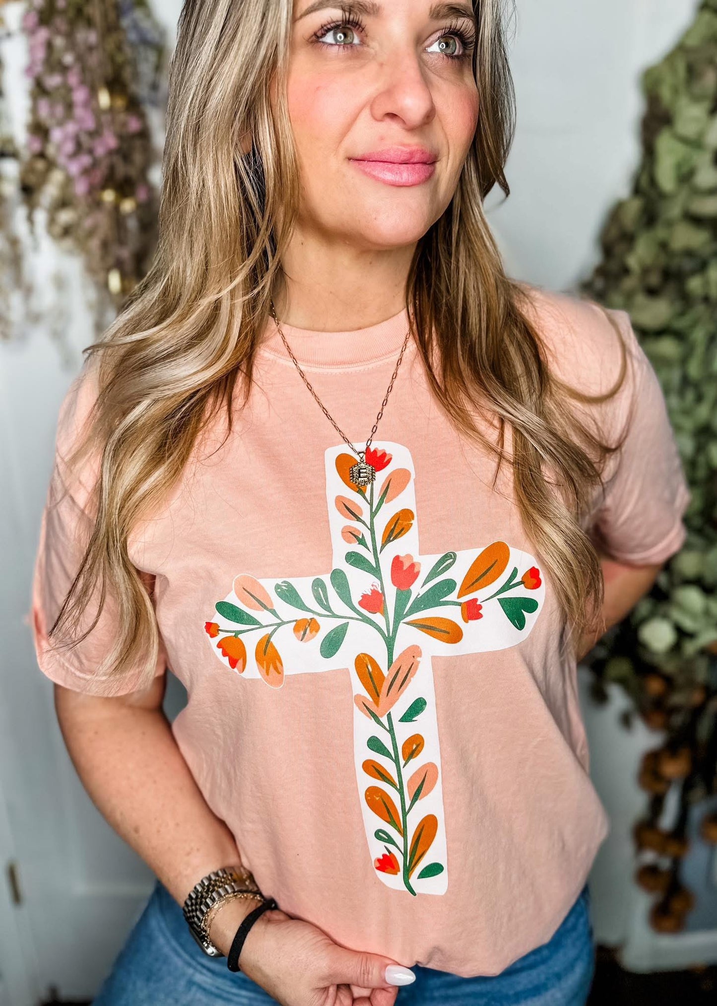 The Floral Cross Tee