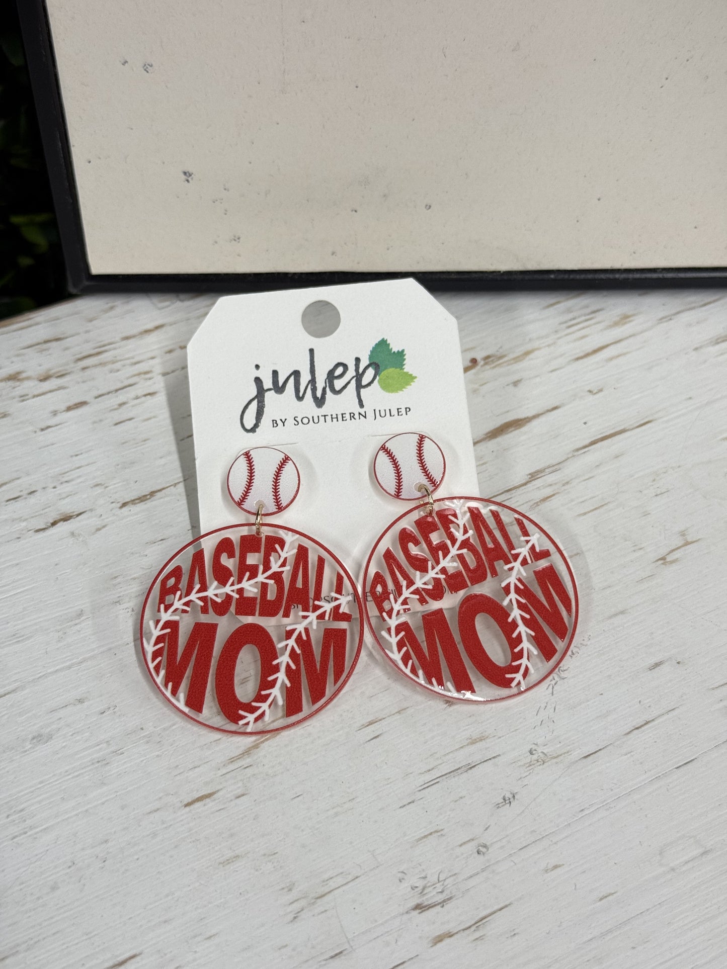 The Baseball Mom Earrings - Round