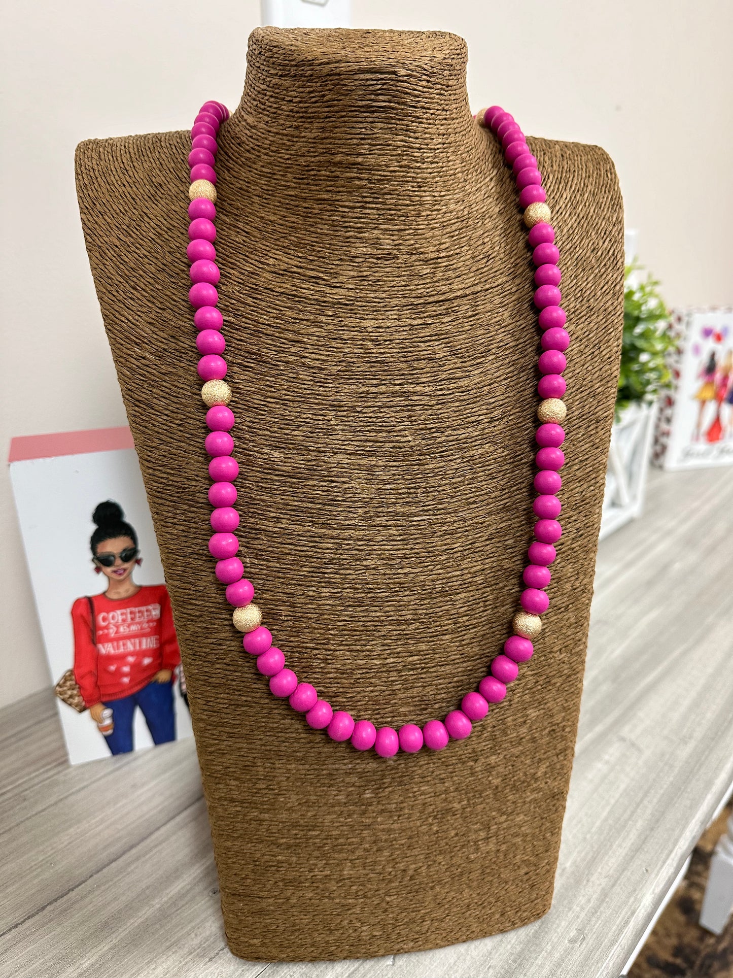 FINAL SALE - The Maisy Necklace - Magenta