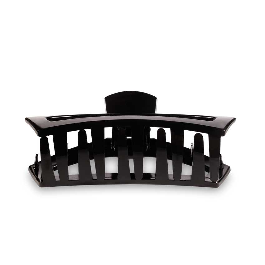TELETIES - Open Large Hair Clip - Jet Black