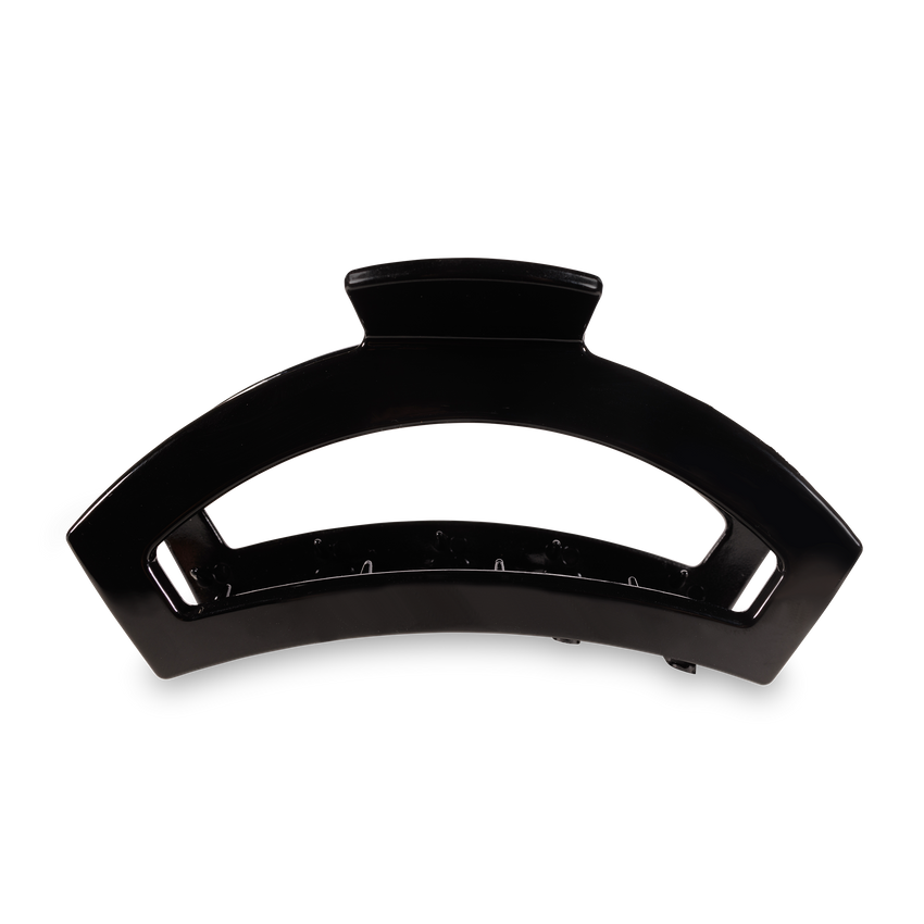 TELETIES - Open Large Hair Clip - Jet Black