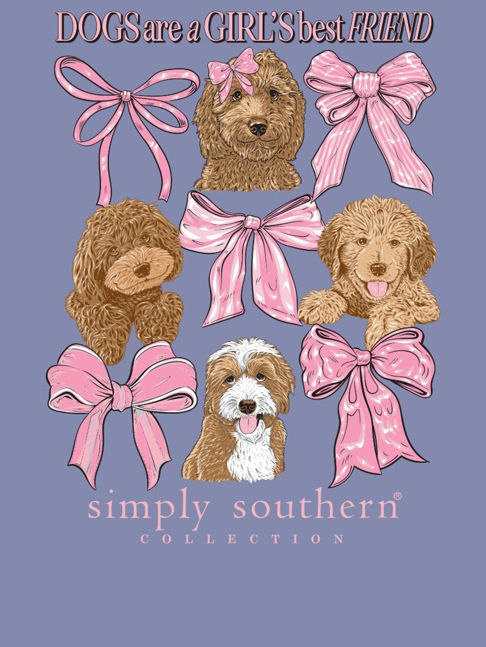 FINAL SALE - Simply Southern - Dogs Are A Girl's Best Friend Long Sleeve Tee - 2024
