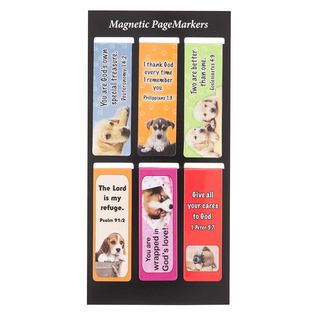 Puppies Magnetic Pagemarker Bookmarks Set