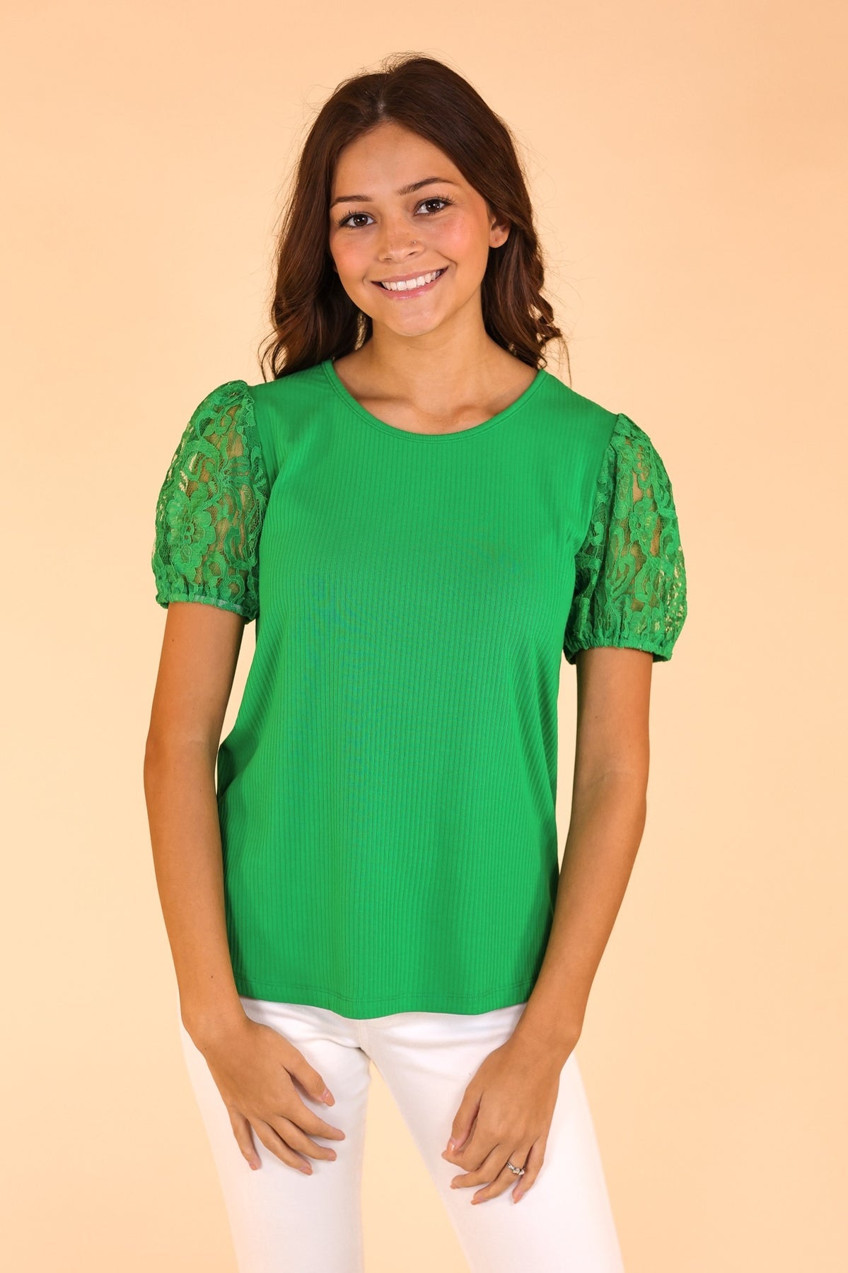 FINAL SALE - The Perfect Day Top - Kelly Green