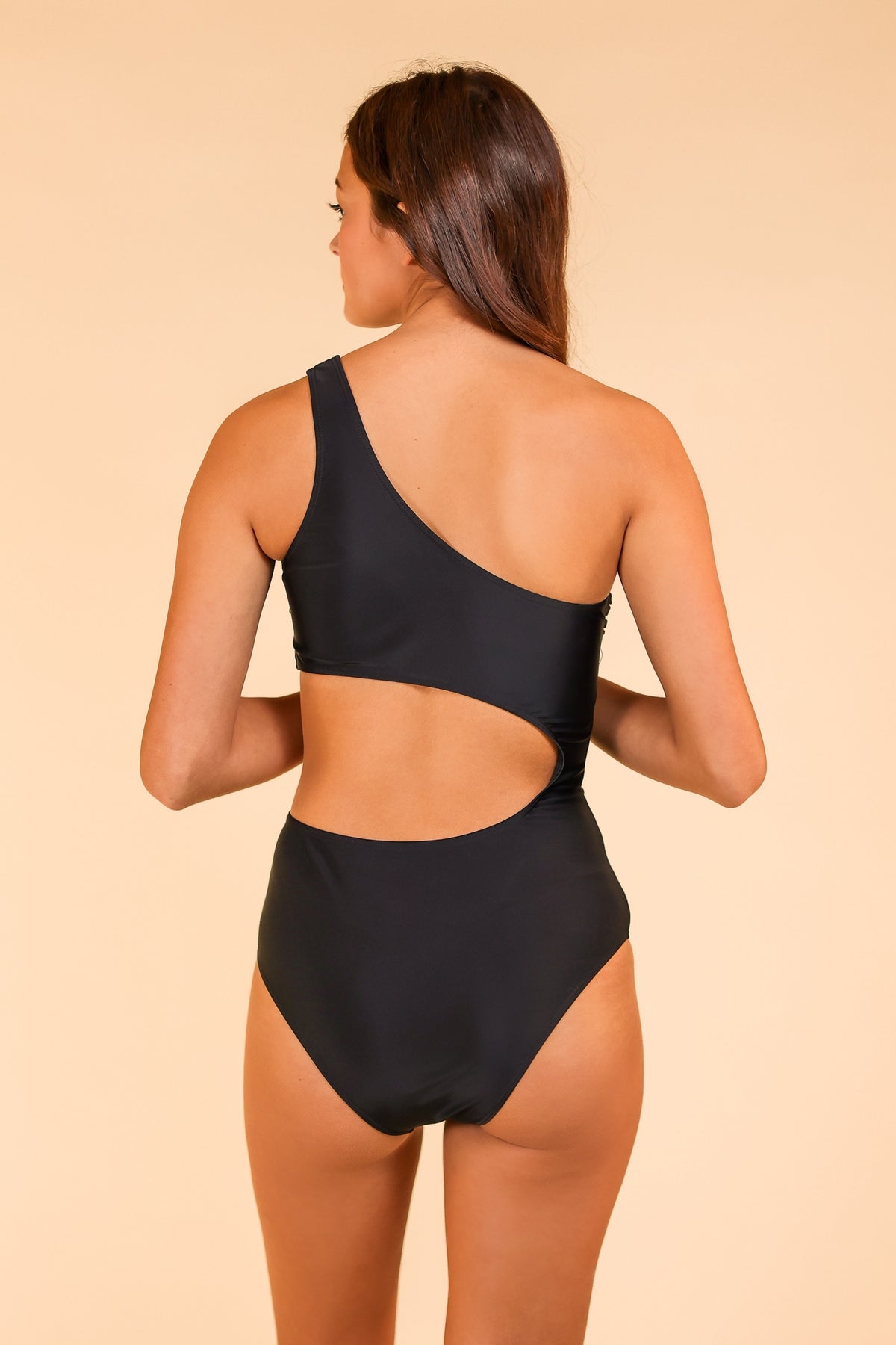 The Camilla One Piece Cutout Swimsuit - Black