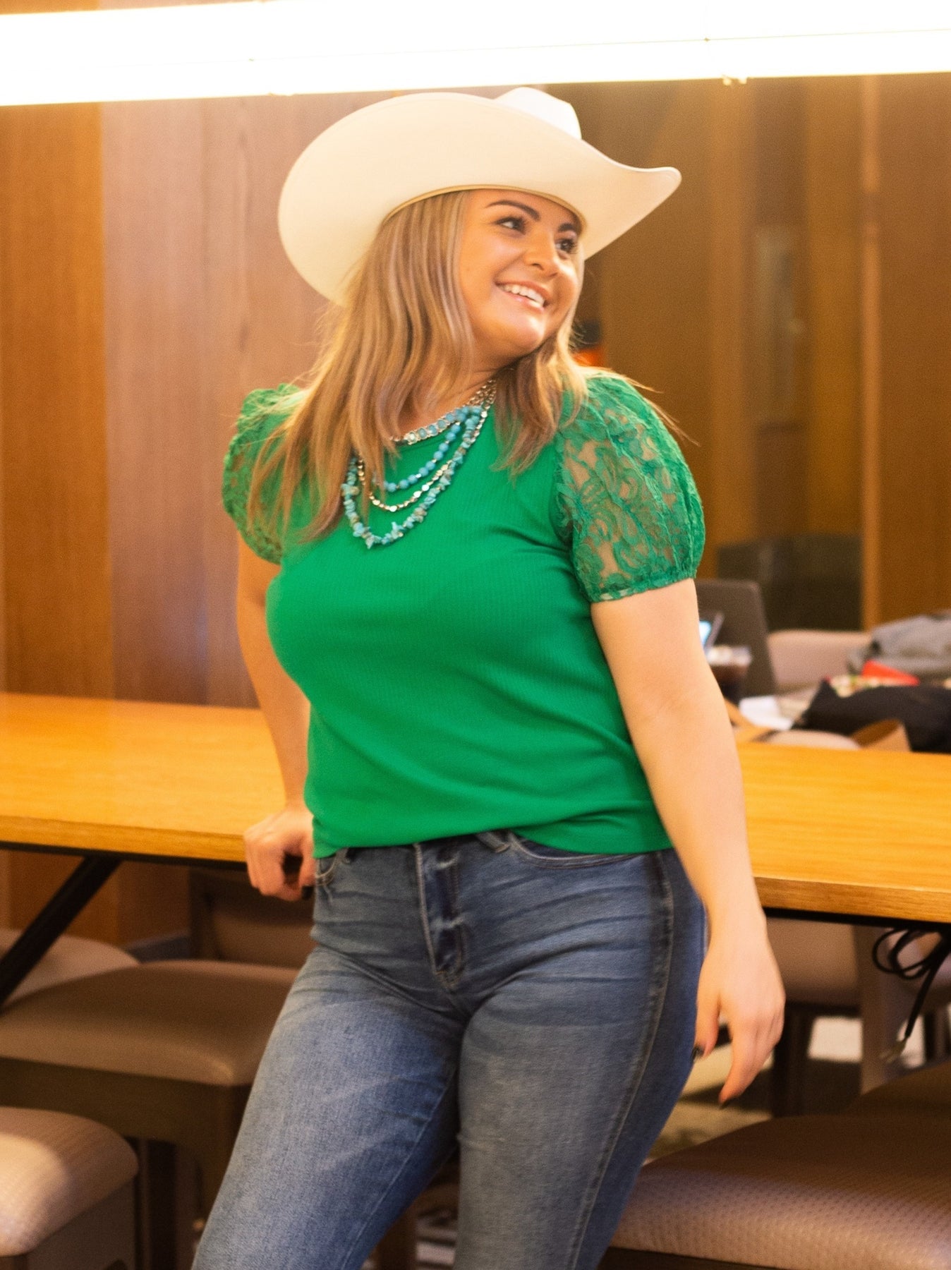 FINAL SALE - The Perfect Day Top - Kelly Green