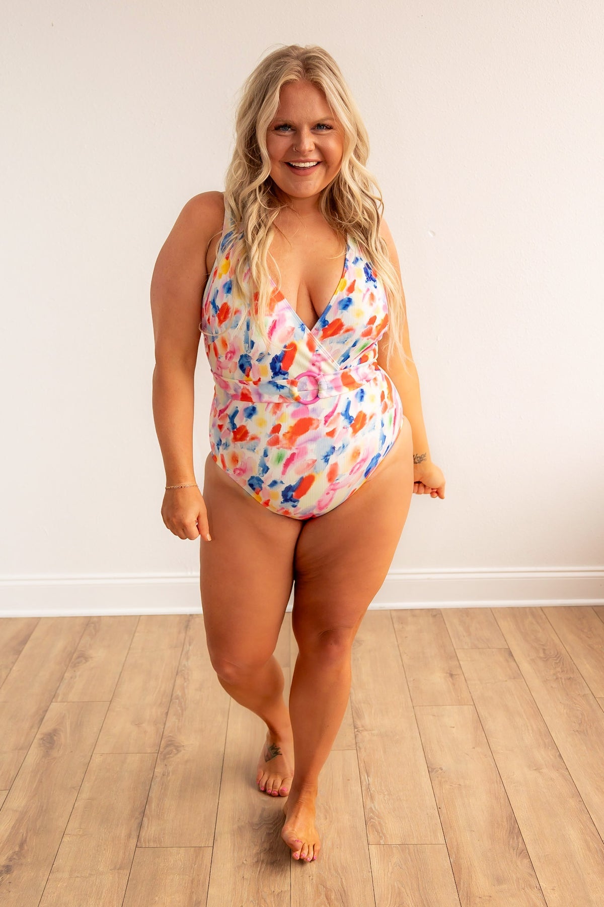 The Cozumel Cabana Belted One Piece Swimsuit