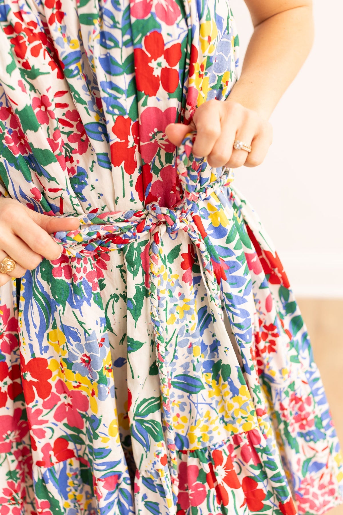 The Iris Belted Floral Dress