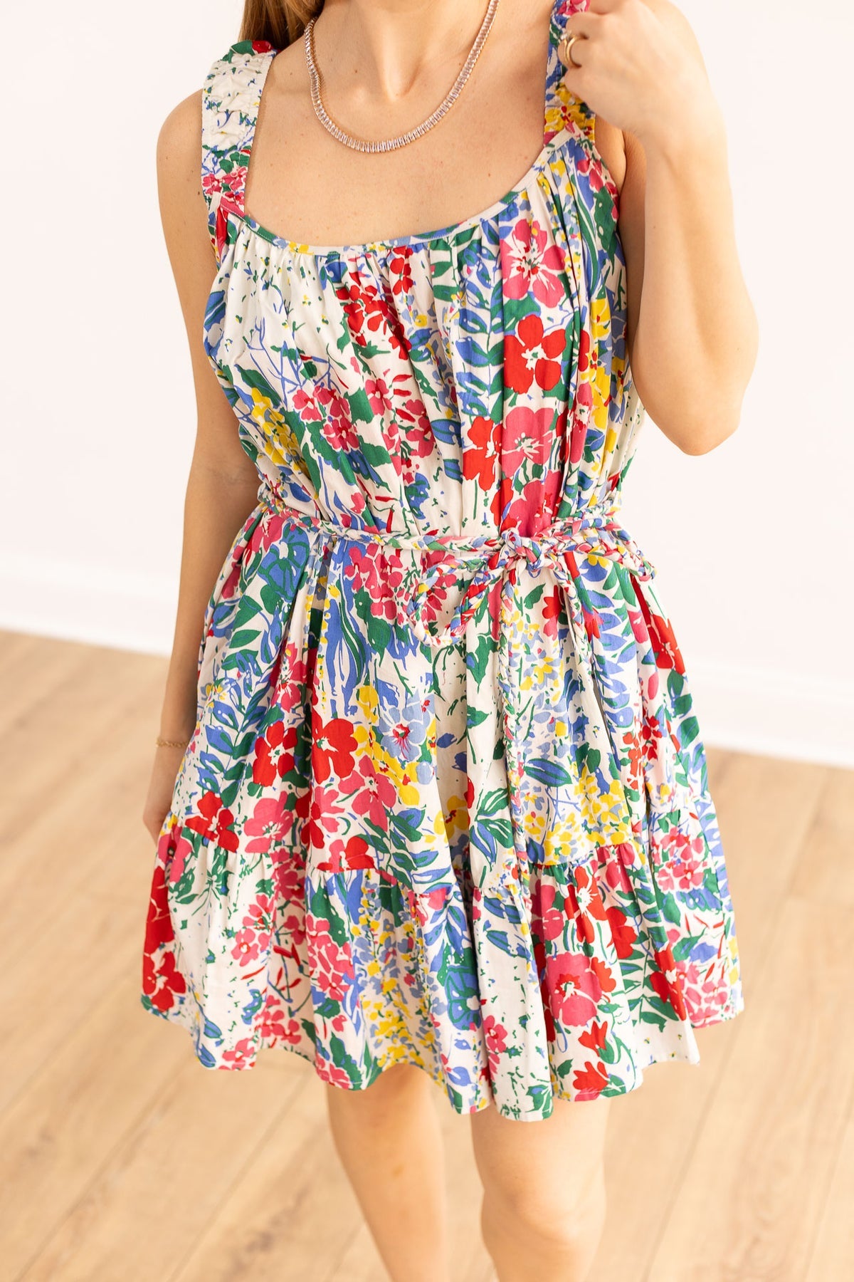 The Iris Belted Floral Dress