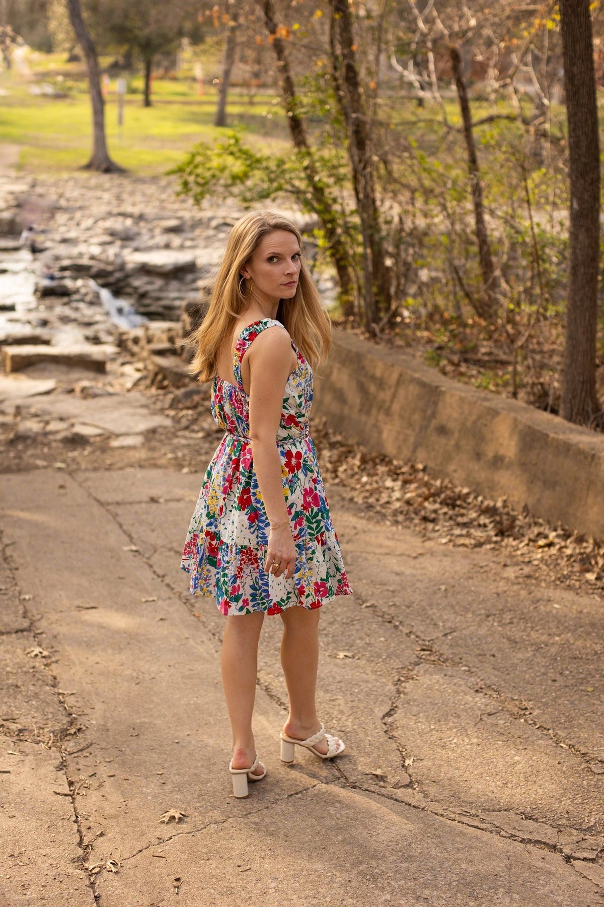 The Iris Belted Floral Dress