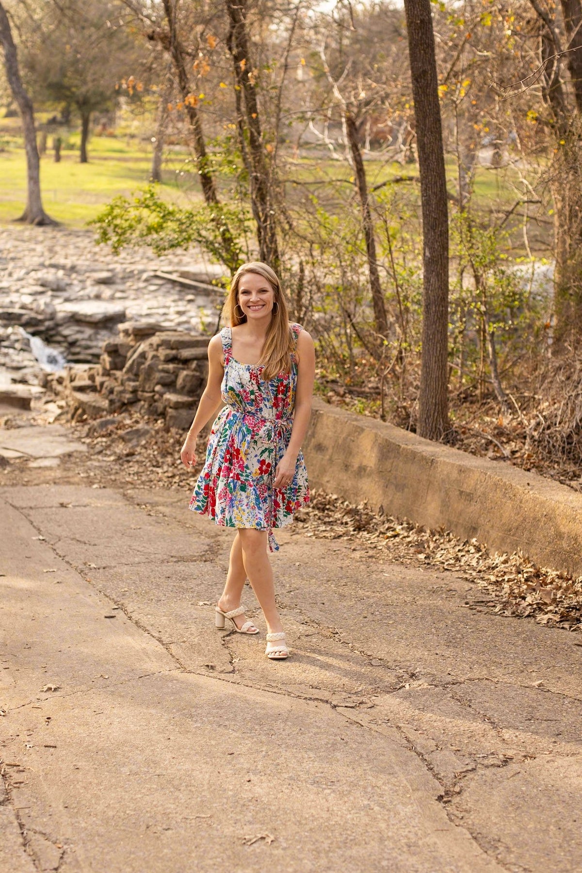 The Iris Belted Floral Dress