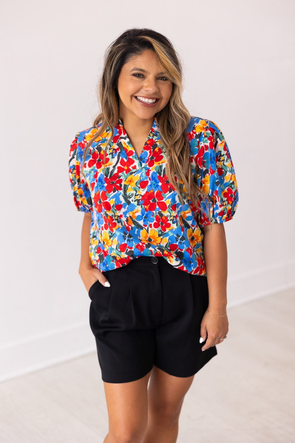 The Jessie Floral Puff Sleeve Top
