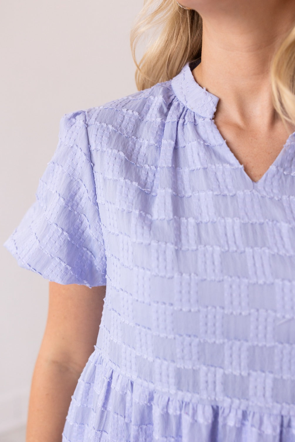 FINAL SALE - The Ellyse Checkered Dress - Purple