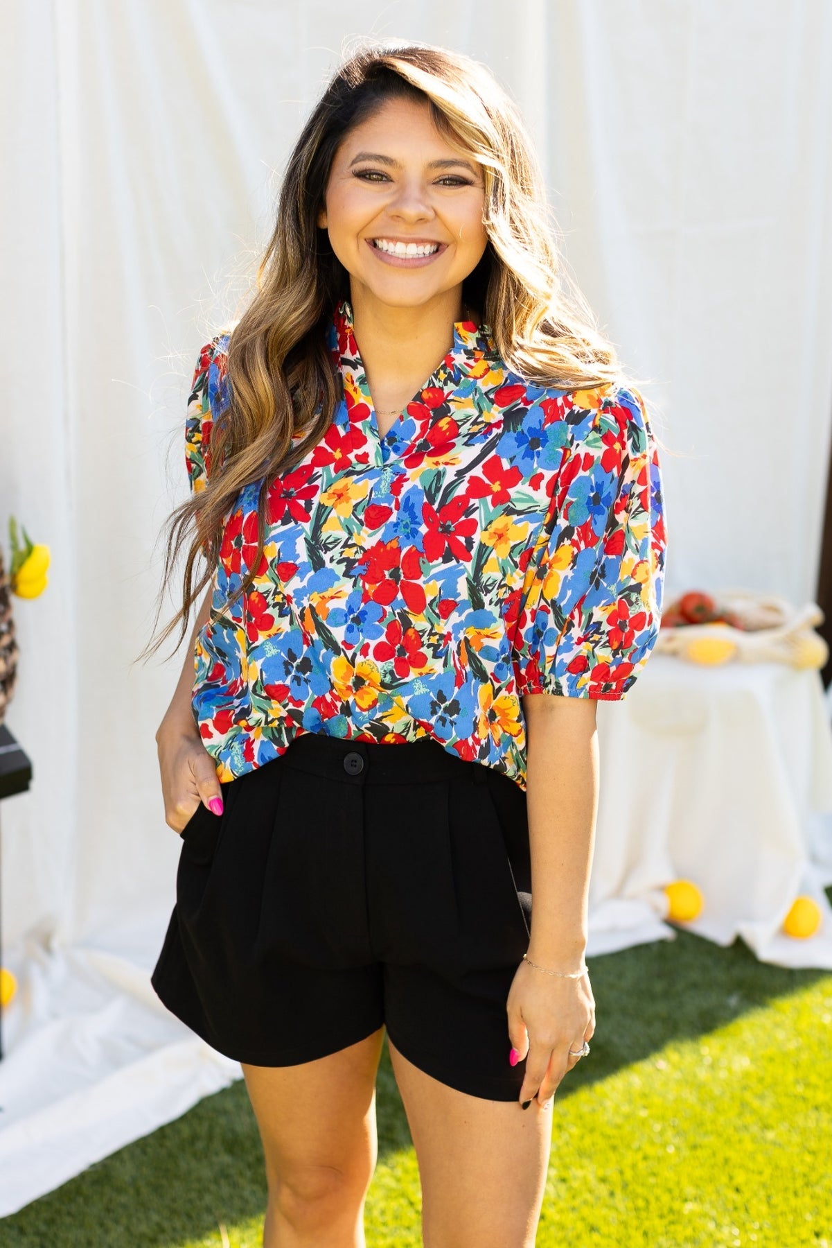 The Jessie Floral Puff Sleeve Top
