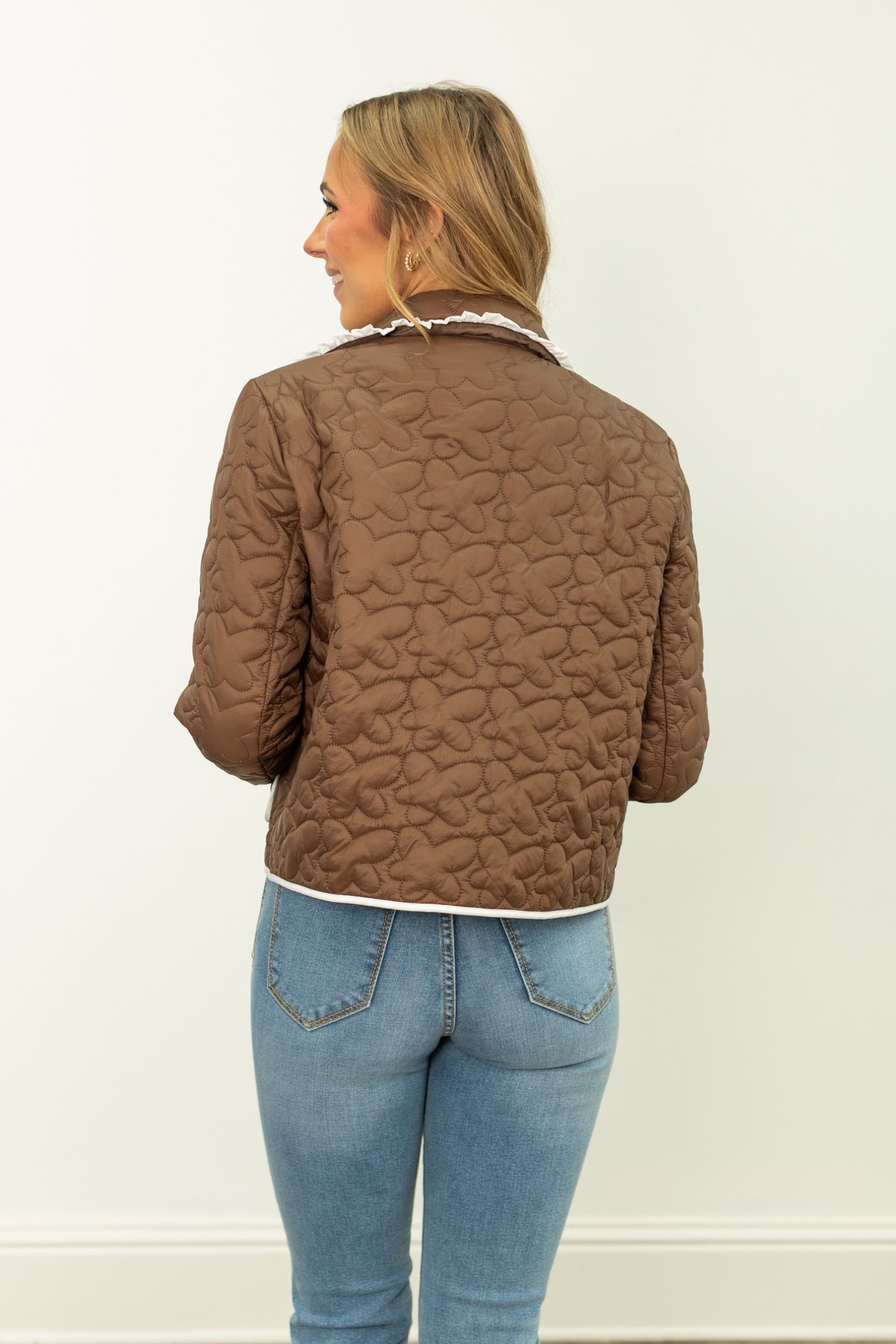 The Winnie Quilted Jacket - Brown