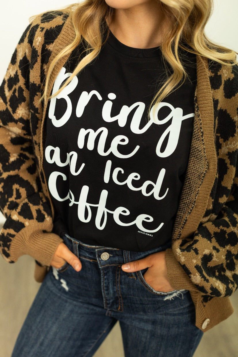 The Wylder Cropped Leopard Cardigan