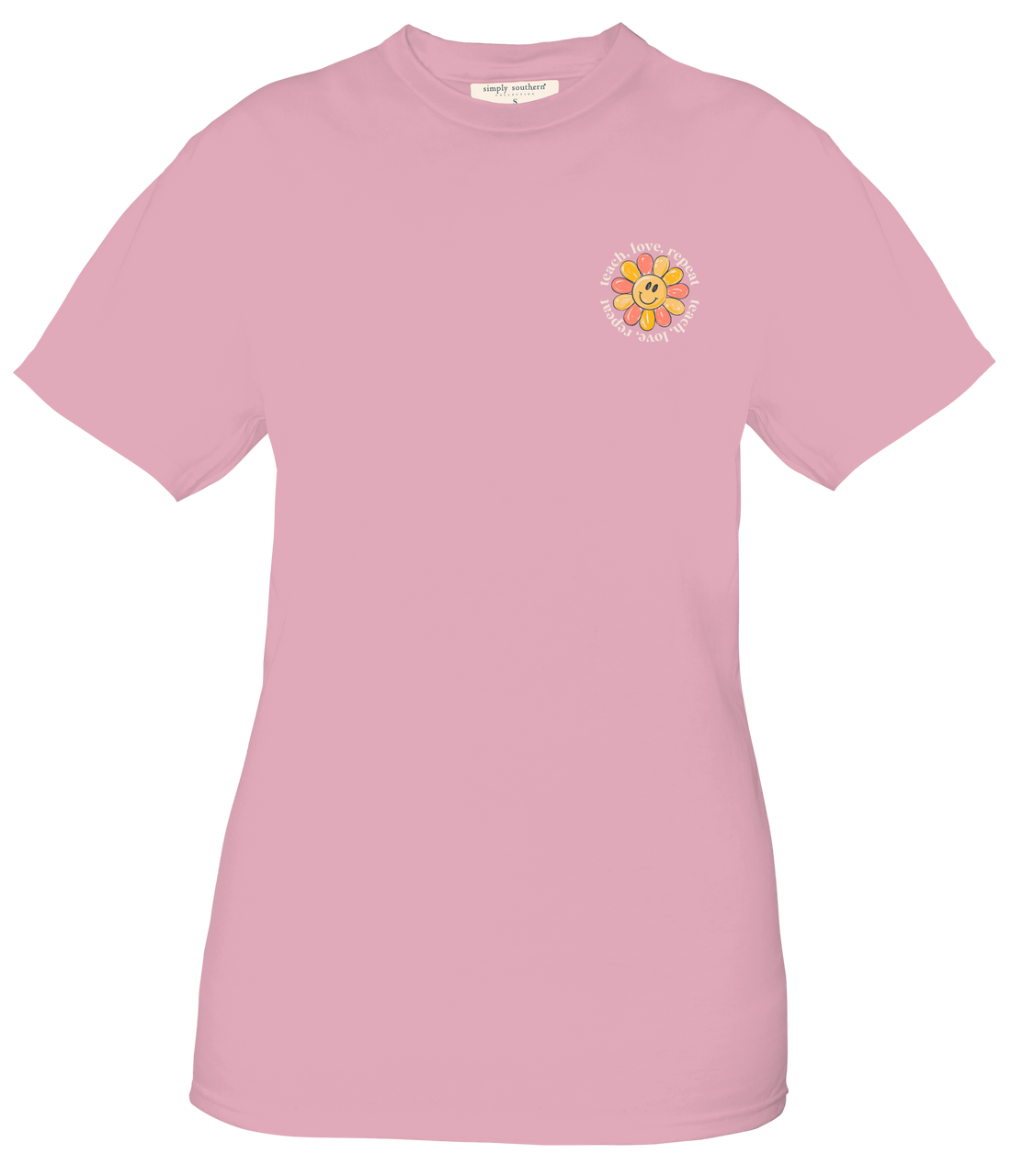 FINAL SALE - Simply Southern - Teach, Love, Repeat SS Tee - 2024