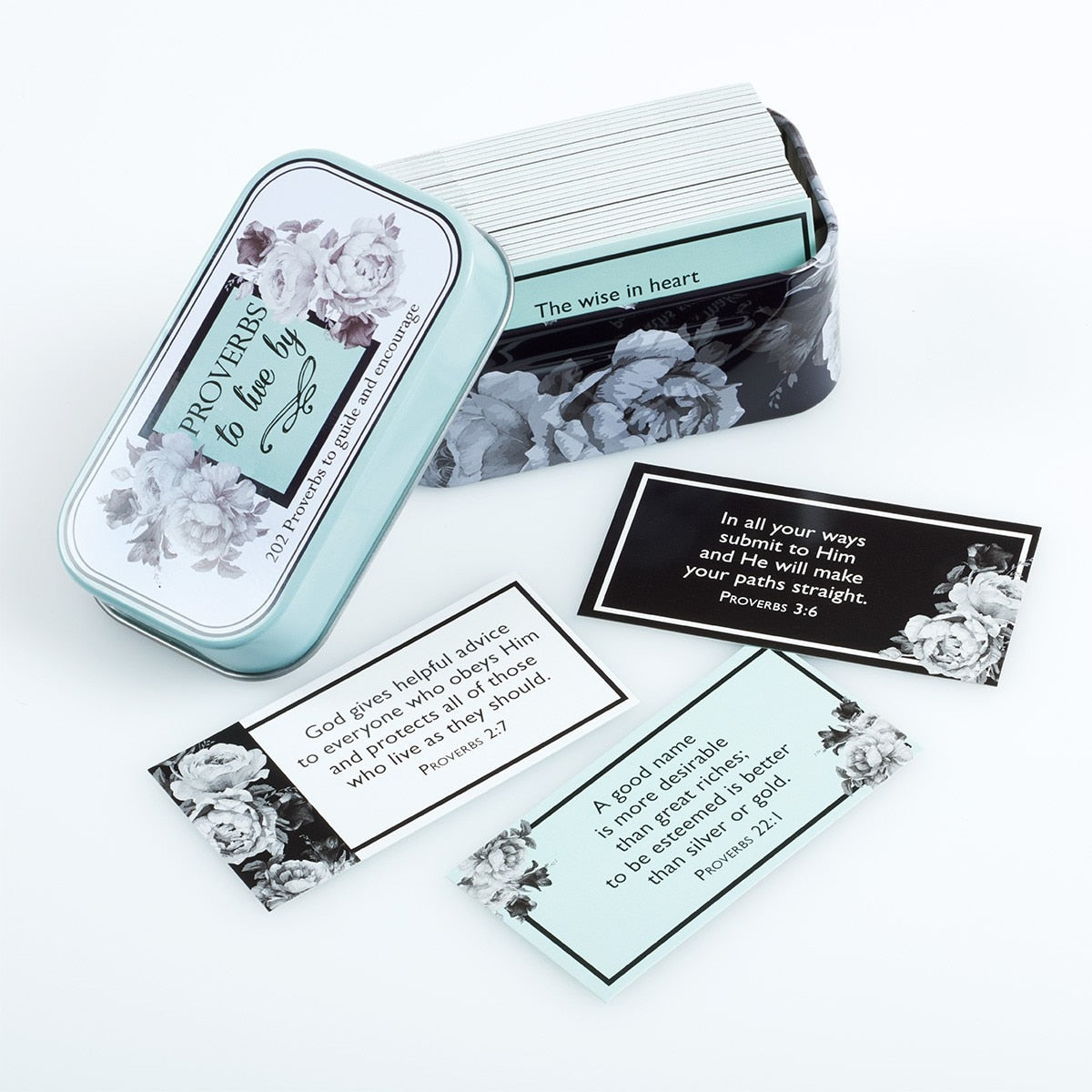 Proverbs to Live By Scripture Promise Cards Tin