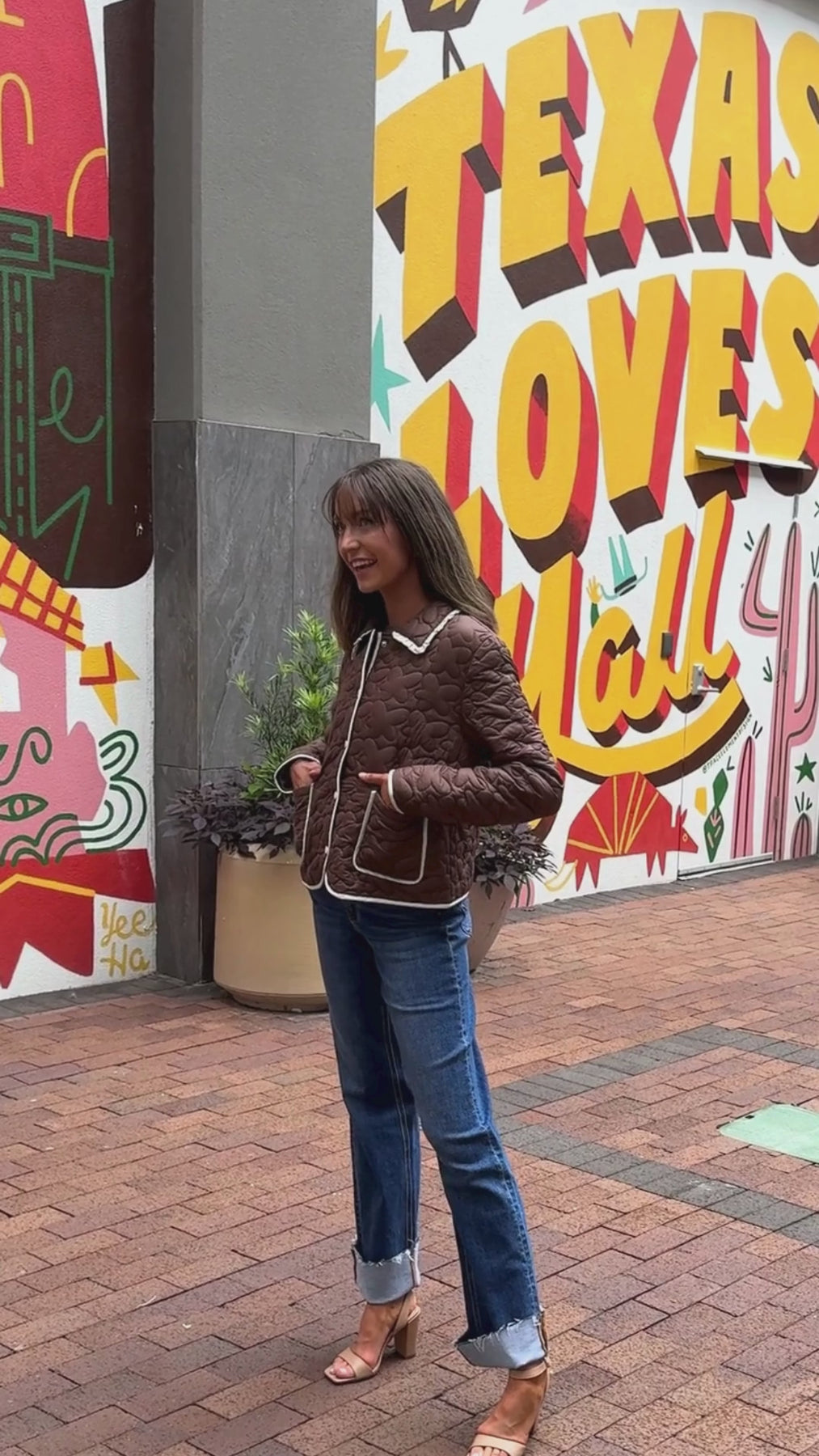 The Winnie Quilted Jacket - Brown