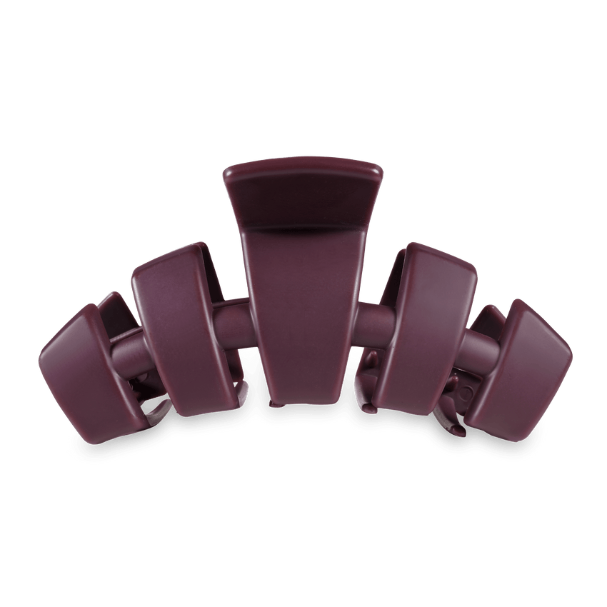 TELETIES - Classic Large Hair Clip - Burgundy Bliss